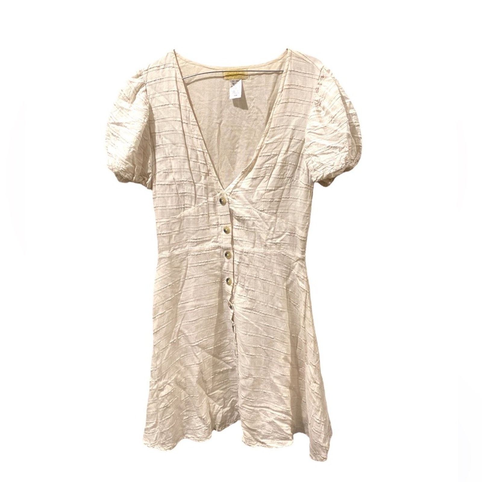 Other L*SPACE SABRINA PUFF SLEEVE COVER-UP MINIDRESS CREAM M Size M / US 6-8 / IT 42-44 - 2 Thumbnail