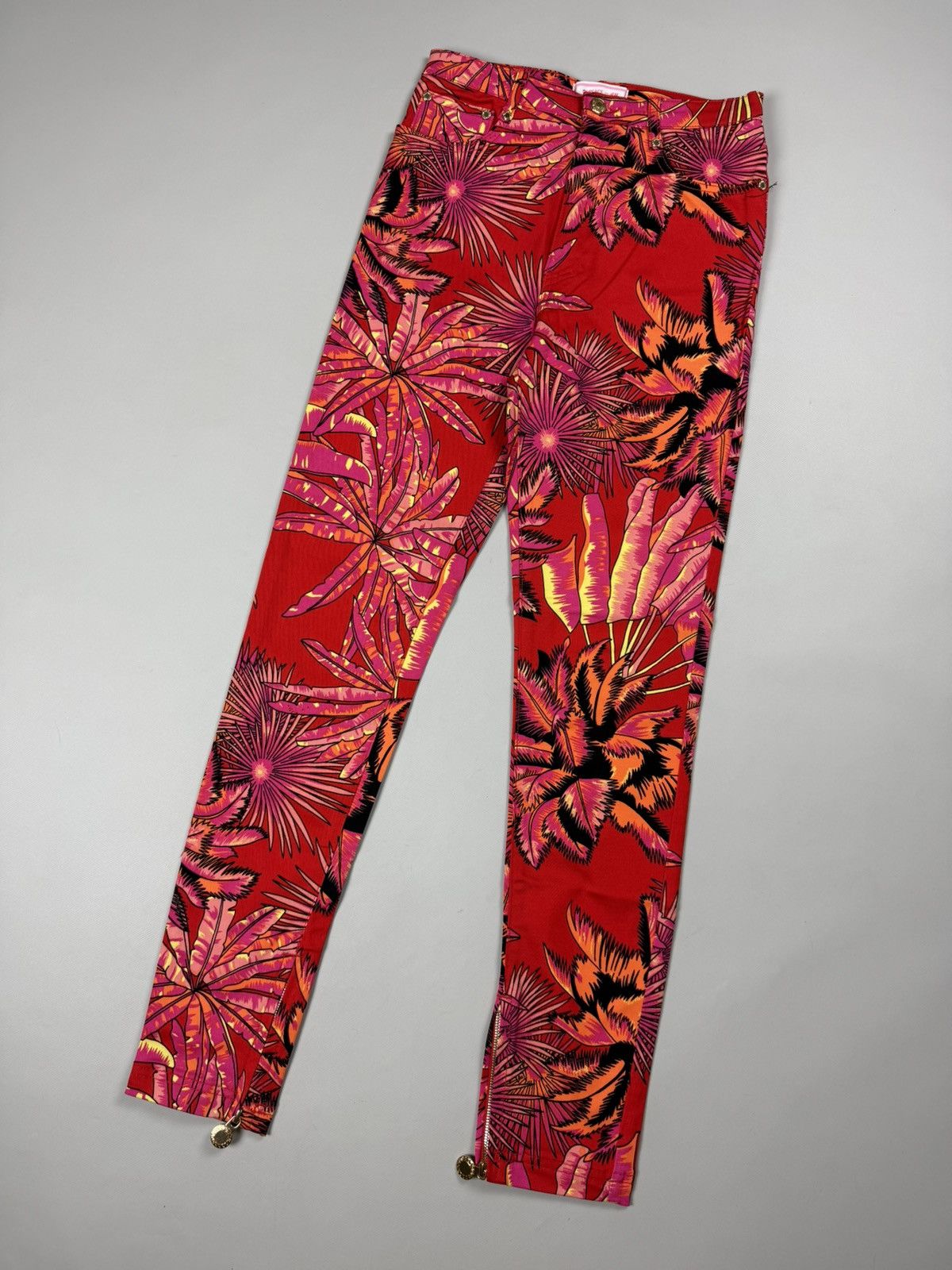 Versace Versace H&M Ladies Floral Pattern Ankle Zip Jeans Pants Size 28" / US 6 / IT 42 - 6 Thumbnail
