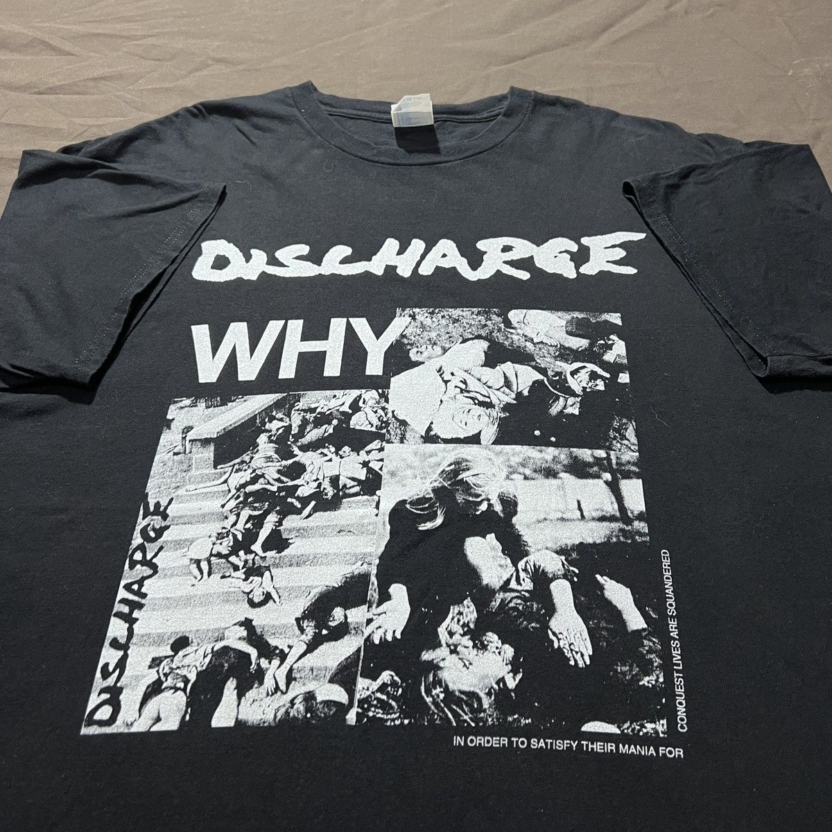Band Tees Vintage Y2K Discharge Hardcore Punk Band Promo Tee XL Size US XL / EU 56 / 4 - 1 Thumbnail