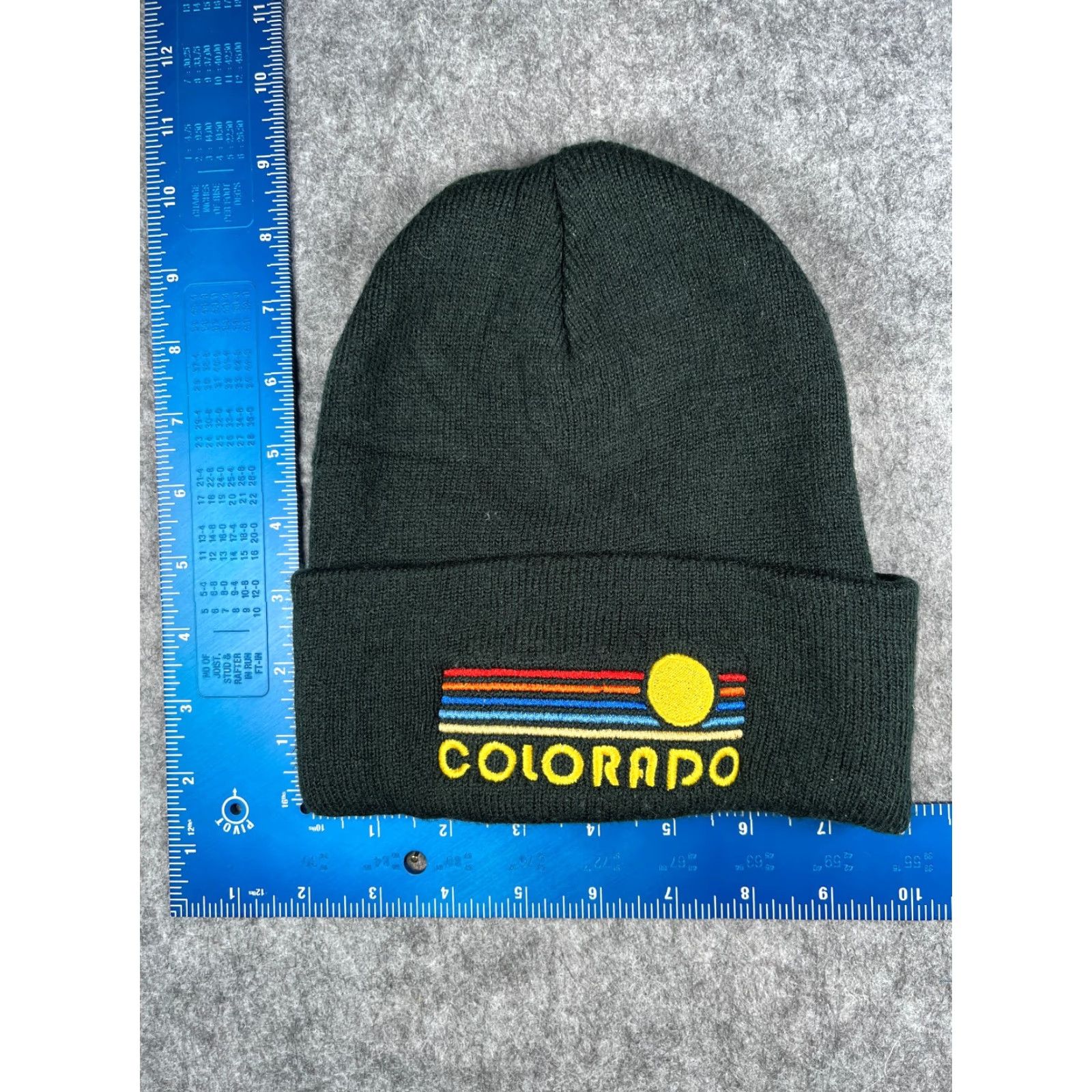Port & Company Port & Company Beanie Adult One Size Green Knit 100% Acrylic Ski Colorado Size ONE SIZE - 2 Thumbnail
