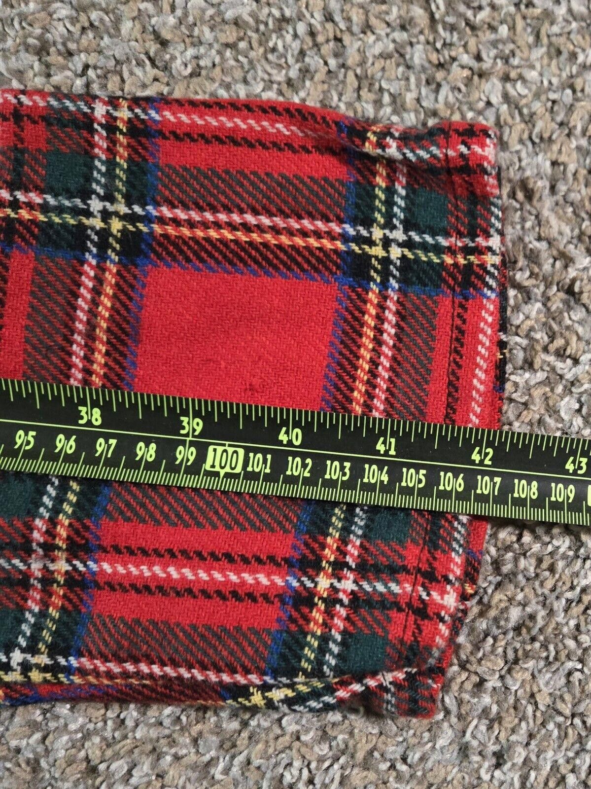 Designer Tiger Of London Plaid Flannel Bondage Zippper Punk Pants 34 Size US 34 / EU 50 - 2 Thumbnail