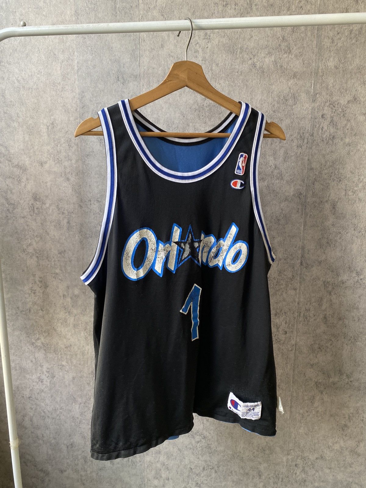 Champion × NBA × Vintage Rare!!! Vintage 90s Orlando Magic Penny Hardway Reversible Size US L / EU 52-54 / 3 - 14 Thumbnail