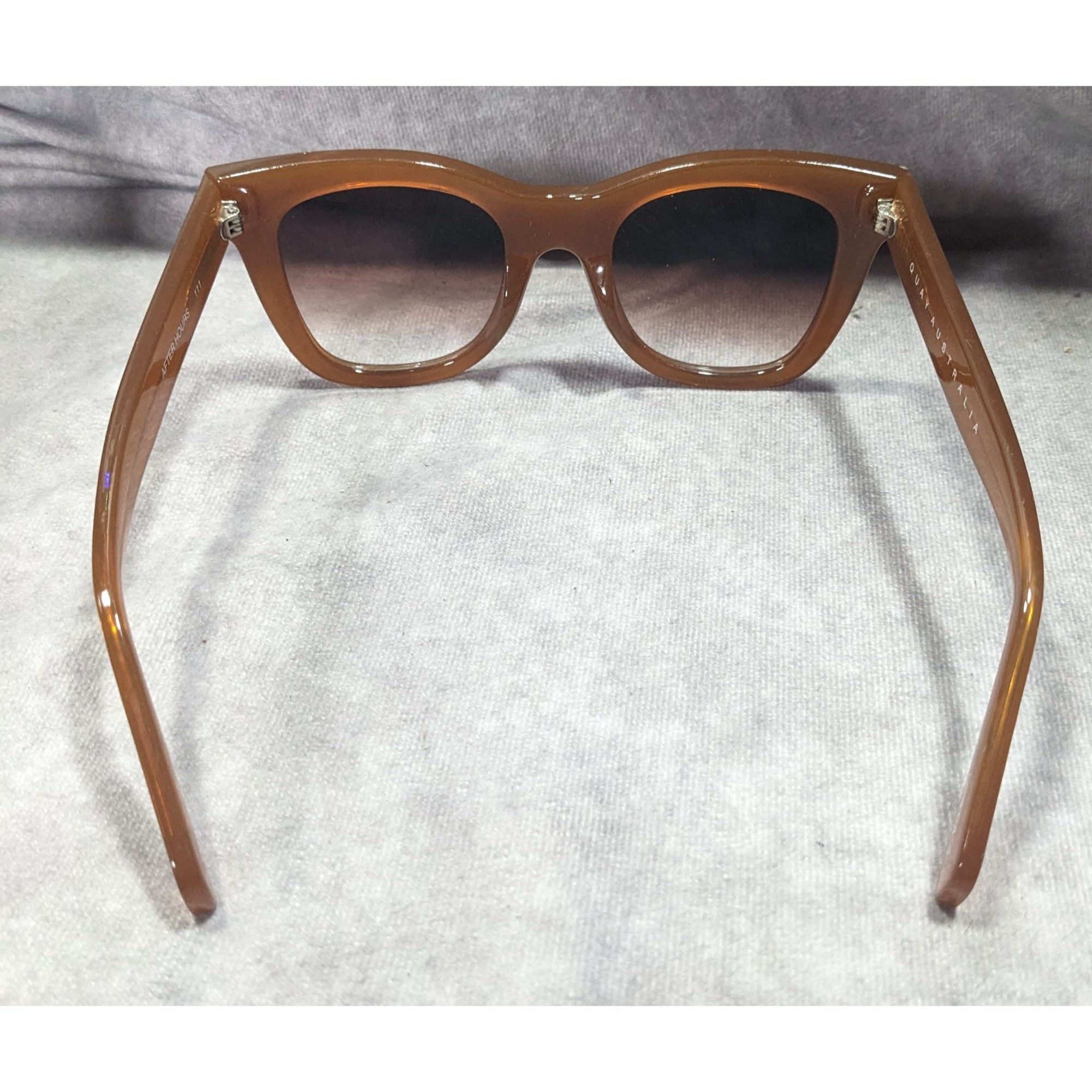 Quay Quay Australia After Hours Chunky Retro Caramel Frame Sungla Size ONE SIZE - 2 Thumbnail