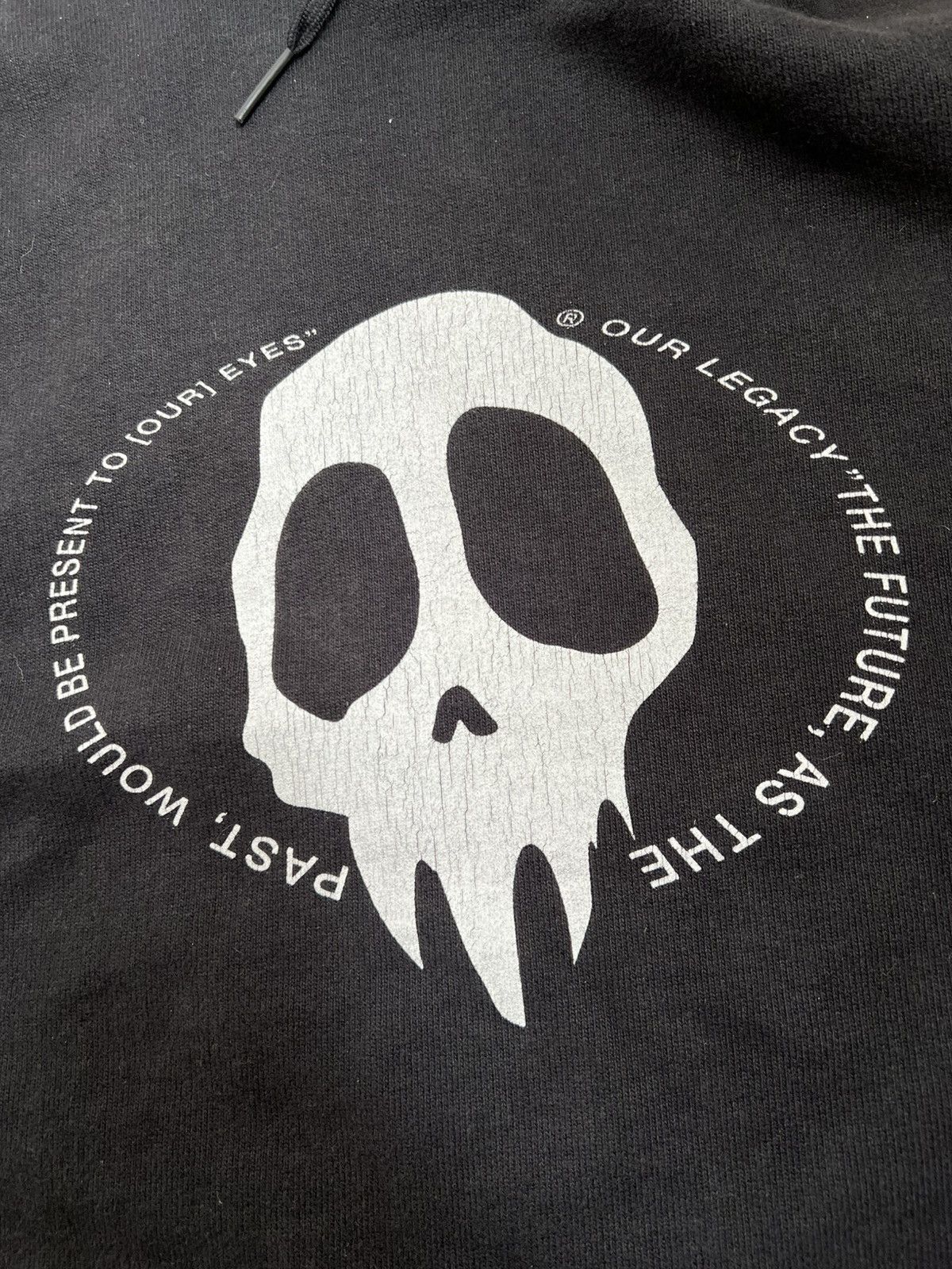 Our Legacy Our Legacy Black Maverick Skull Hoodie Size US L / EU 52-54 / 3 - 4 Thumbnail