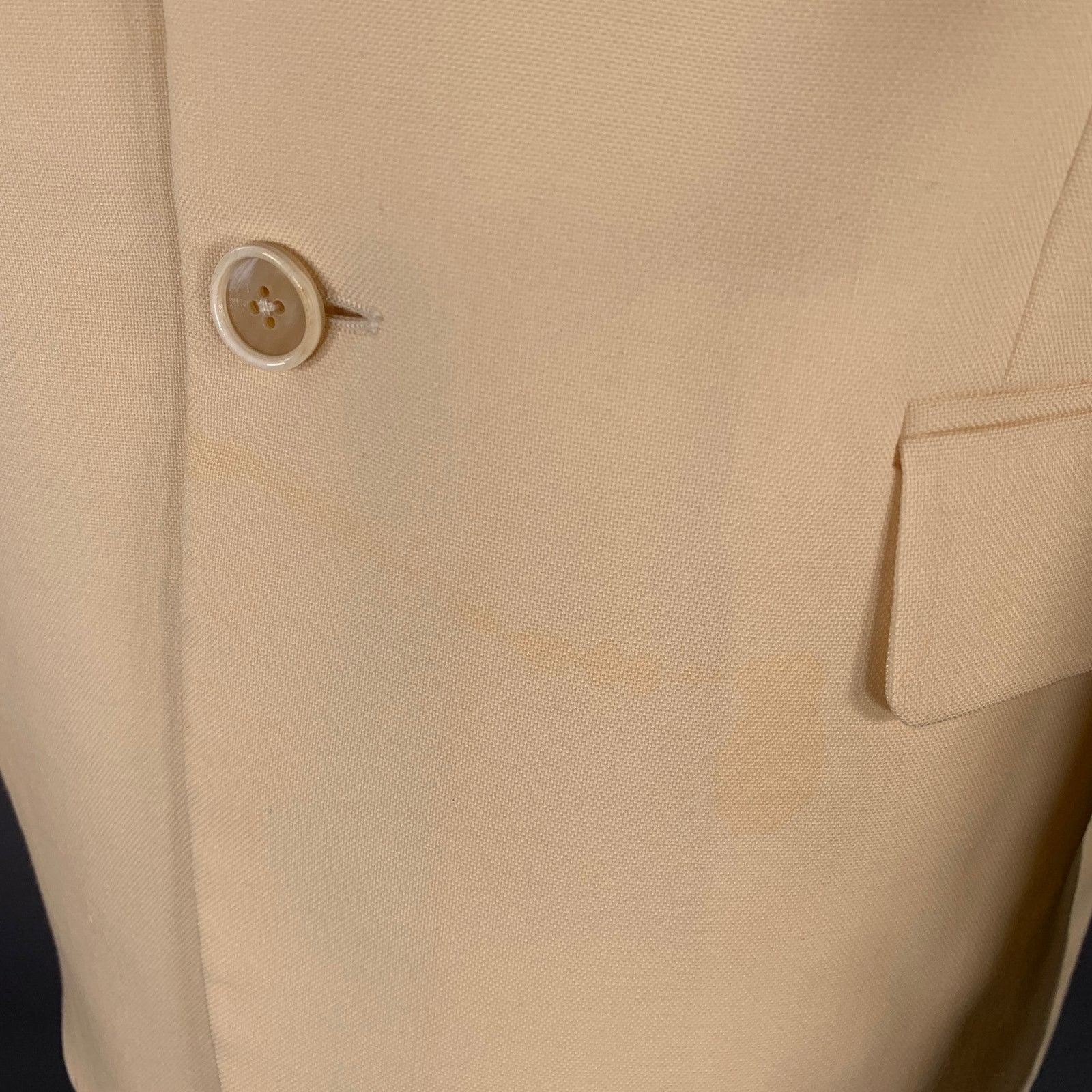 Alexander McQueen Size 40 Beige Wool Single Breasted Sport Coat Size 40R - 7 Thumbnail