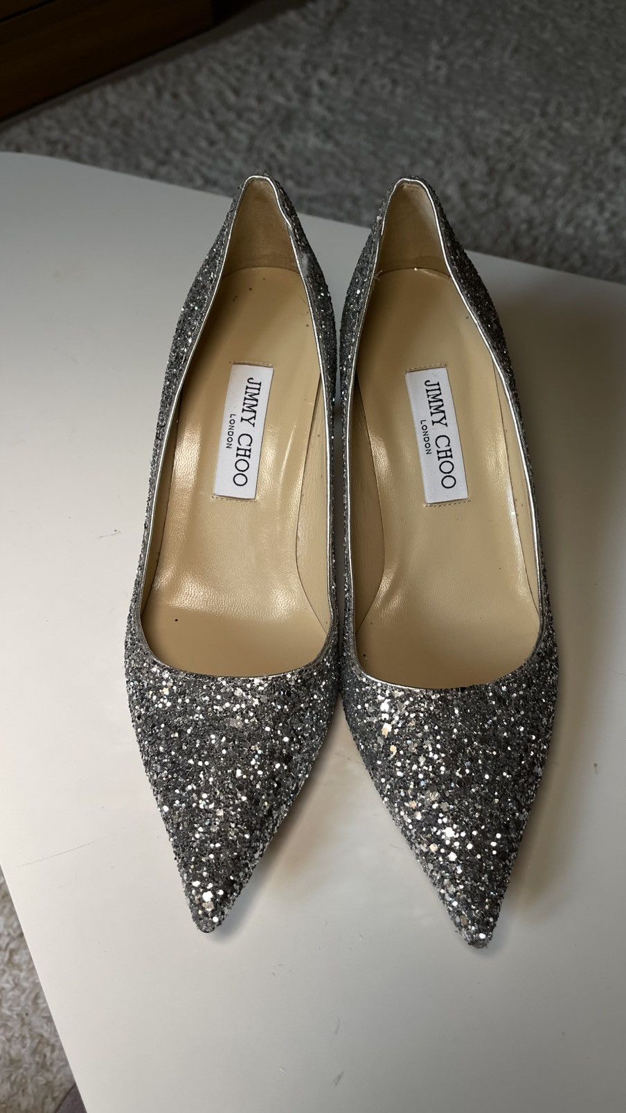 Jimmy Choo Jimmy Choo Glitter Pointed Heels Size 39 Size US 9 / IT 39 - 6 Thumbnail