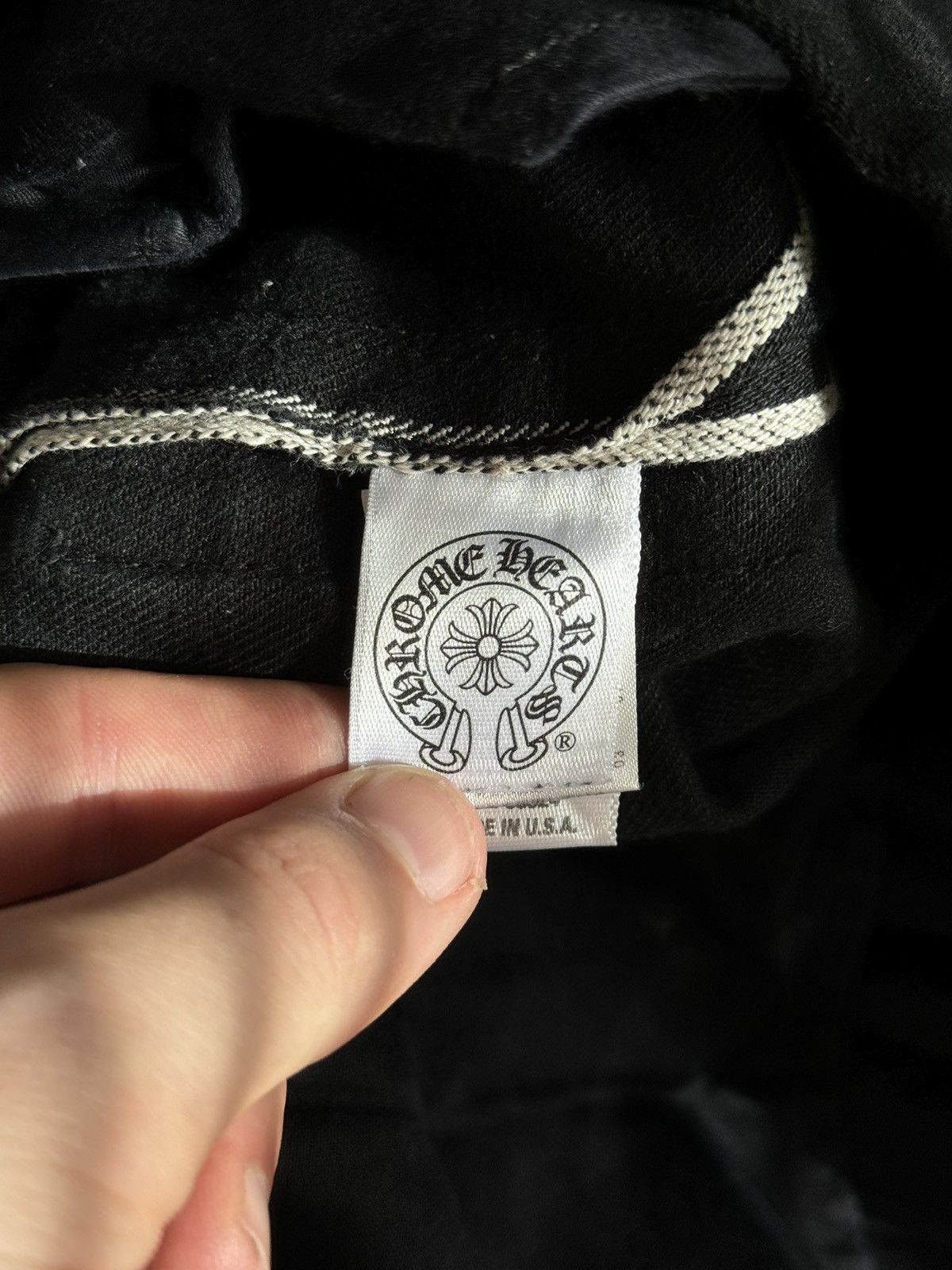 Chrome Hearts 🚭1/1 Vintage VIP Custom🚭 20 Silver Cargo Black Red Cross Size US 33 - 18 Thumbnail