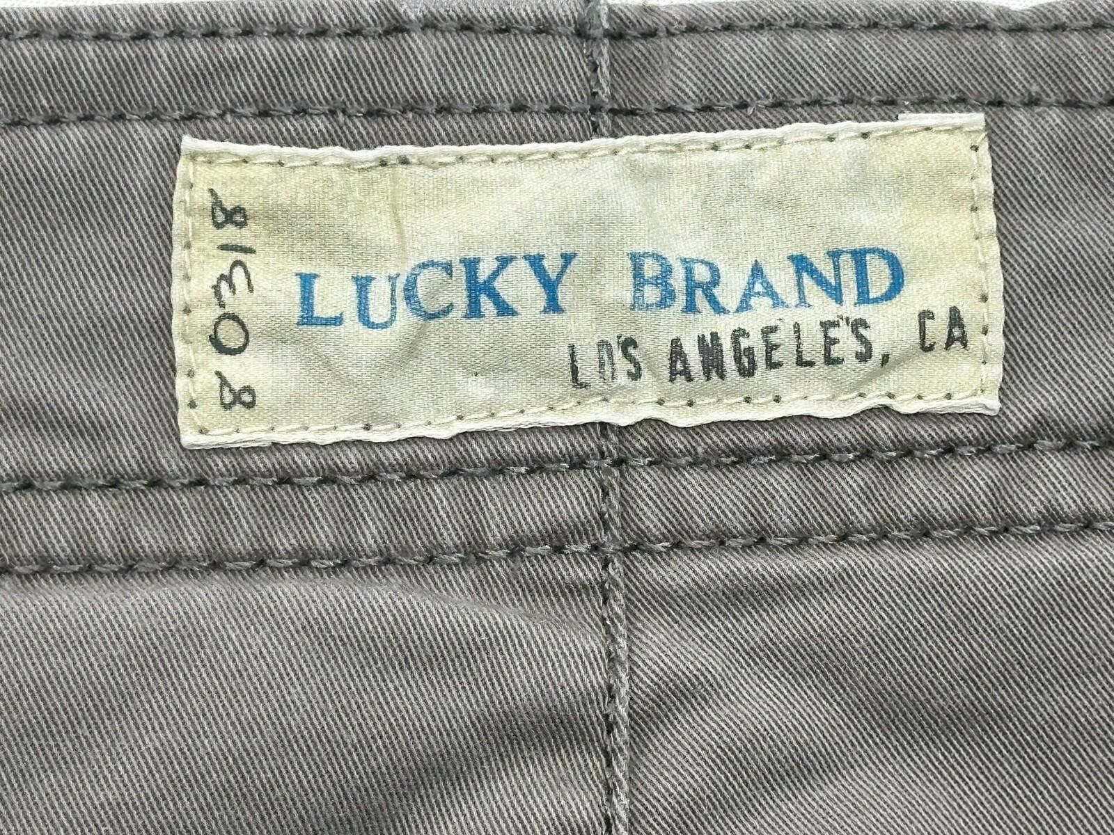 Lucky Brand Lucky Brand Flat Front Chino Shorts Gray Mens 40 Size US 40 / EU 56 - 8 Thumbnail