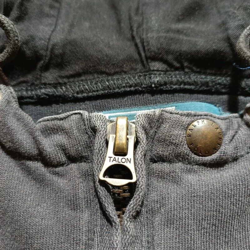 Polo Ralph Lauren Rare Vintage 90s Polo Ralph Lauren Military Black Hoodie XL Size US XL / EU 56 / 4 - 8 Thumbnail