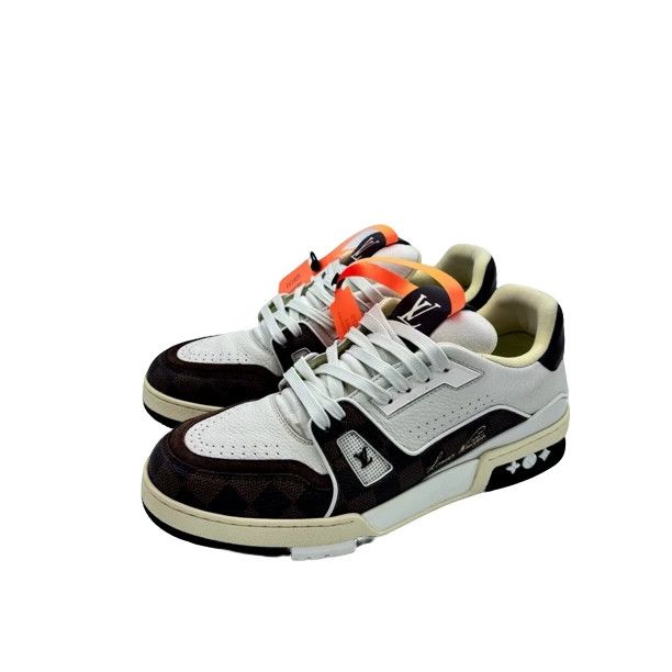 Louis Vuitton LV Trainer White Brown Check Size 7.5/41.5 Size US 8.5 / EU 41-42 - 1 Thumbnail
