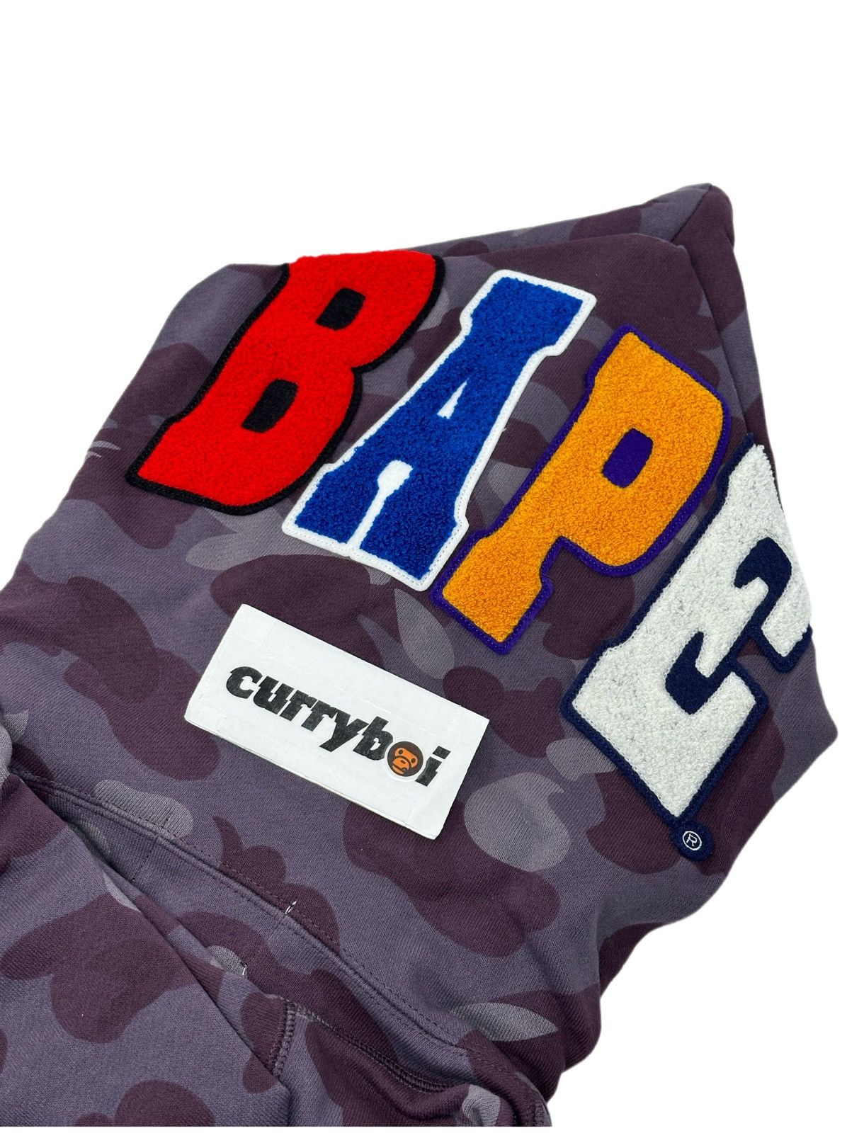 Bape BAPE Color Camo 2nd Ape Full Zip Hoodie Burgundy Size US XL / EU 56 / 4 - 6 Thumbnail