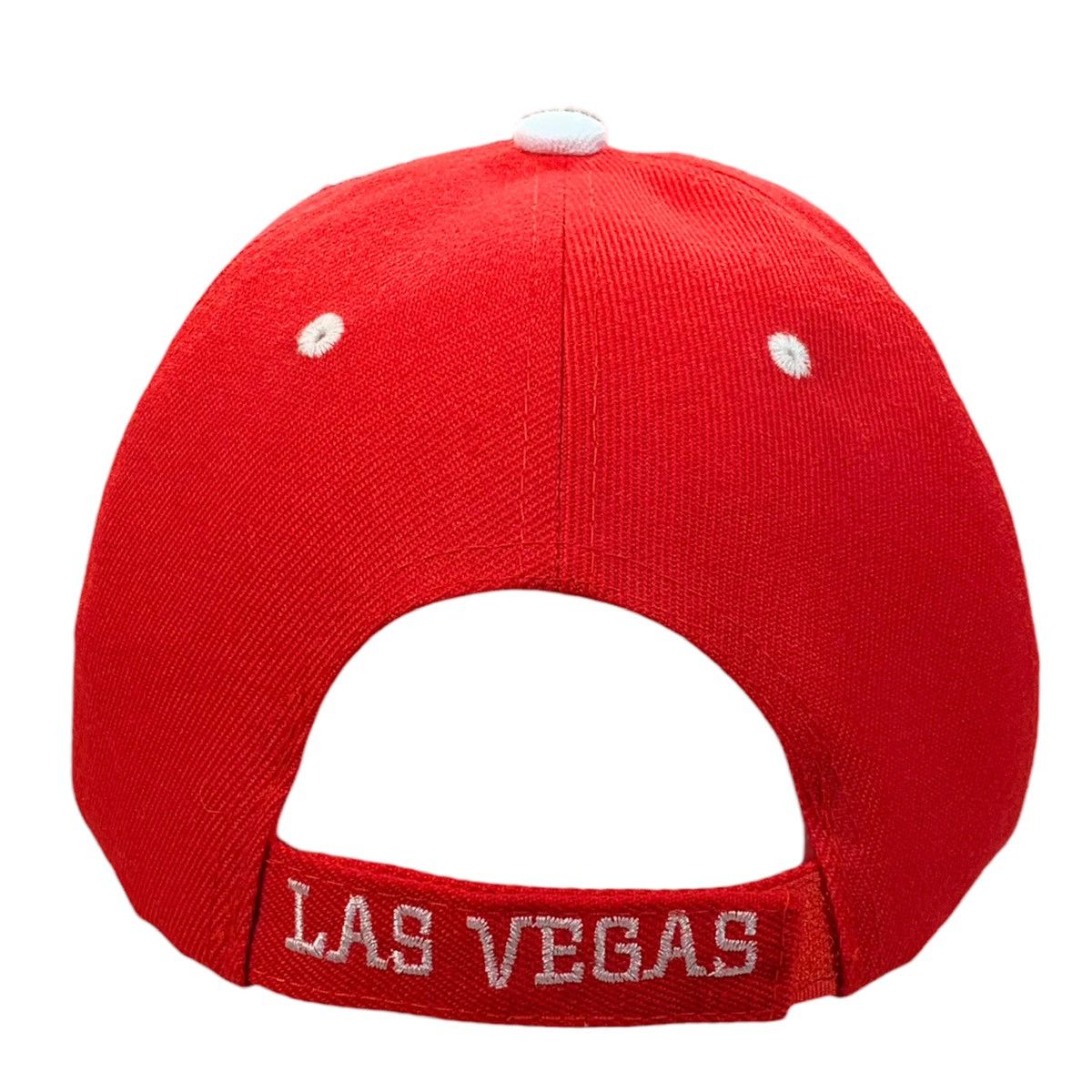 Vintage Vintage Las Vegas Red White Adjustable Trucker Strapback Hat Size ONE SIZE - 3 Thumbnail
