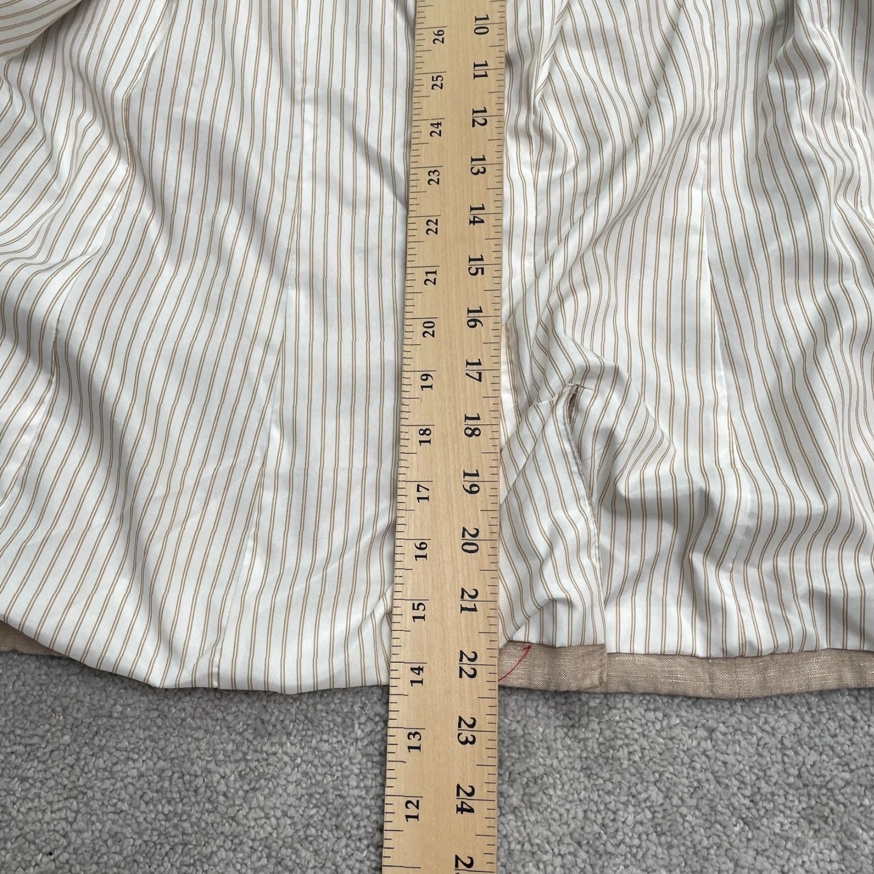 Vintage A New Day Blazer Shirt?️ Linen Blend Beige Double Breasted Women Regular XS? Size XS / US 0-2 / IT 36-38 - 7 Thumbnail
