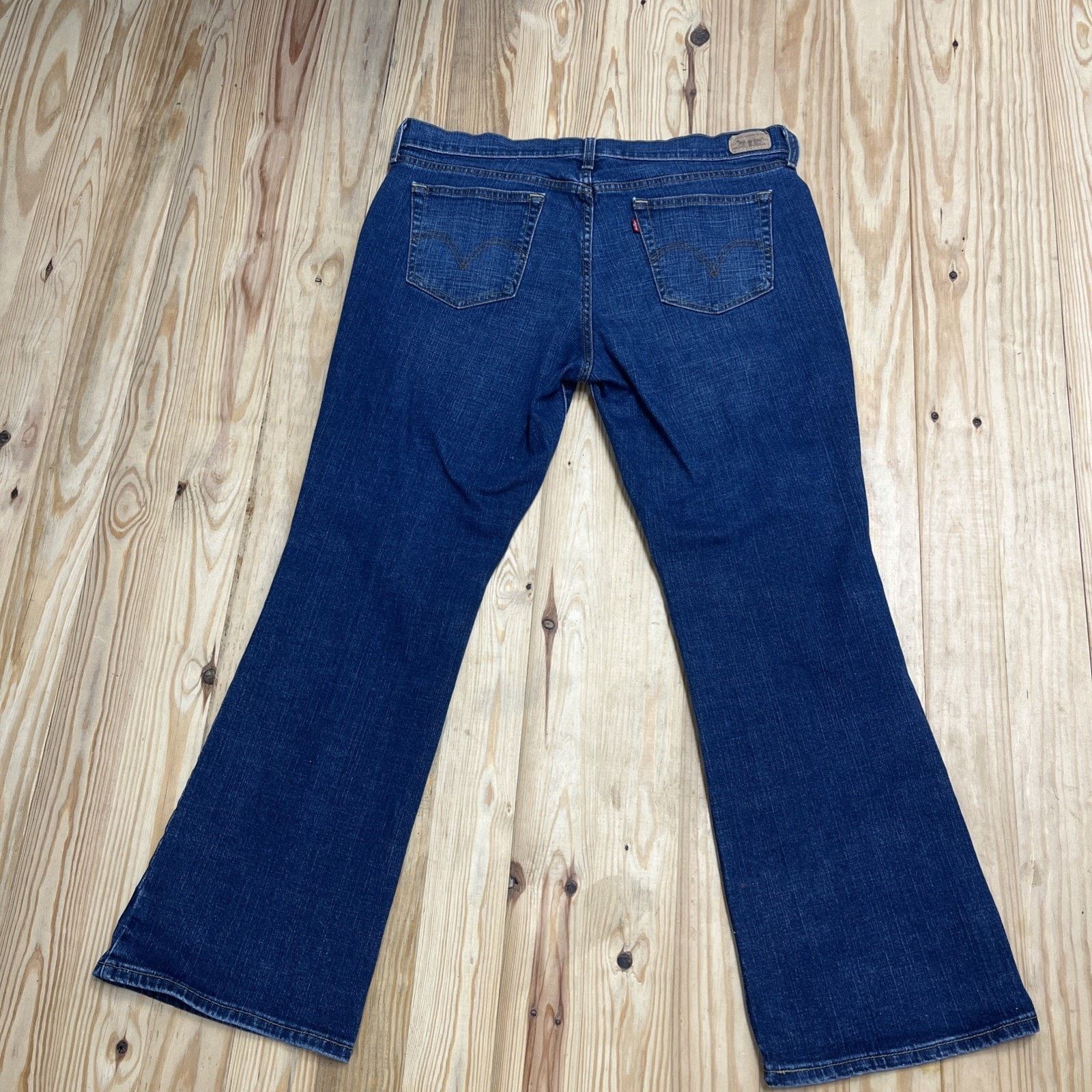 Levi's Y2K Levis 515 Jeans Sz 16 Boot Cut Blue Denim Cotton Women Size 38" / US 16 / IT 52 - 2 Thumbnail