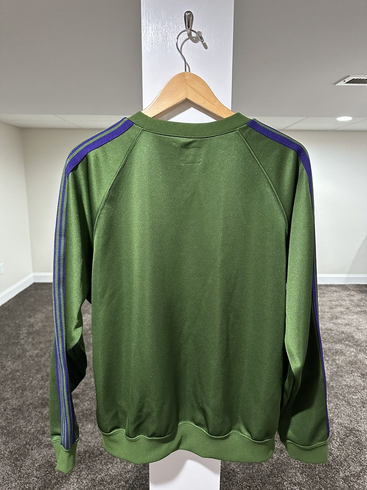 Needles Needles Smooth Polyester Logo Track Striped Green Crewneck Size US M / EU 48-50 / 2 - 2 Thumbnail