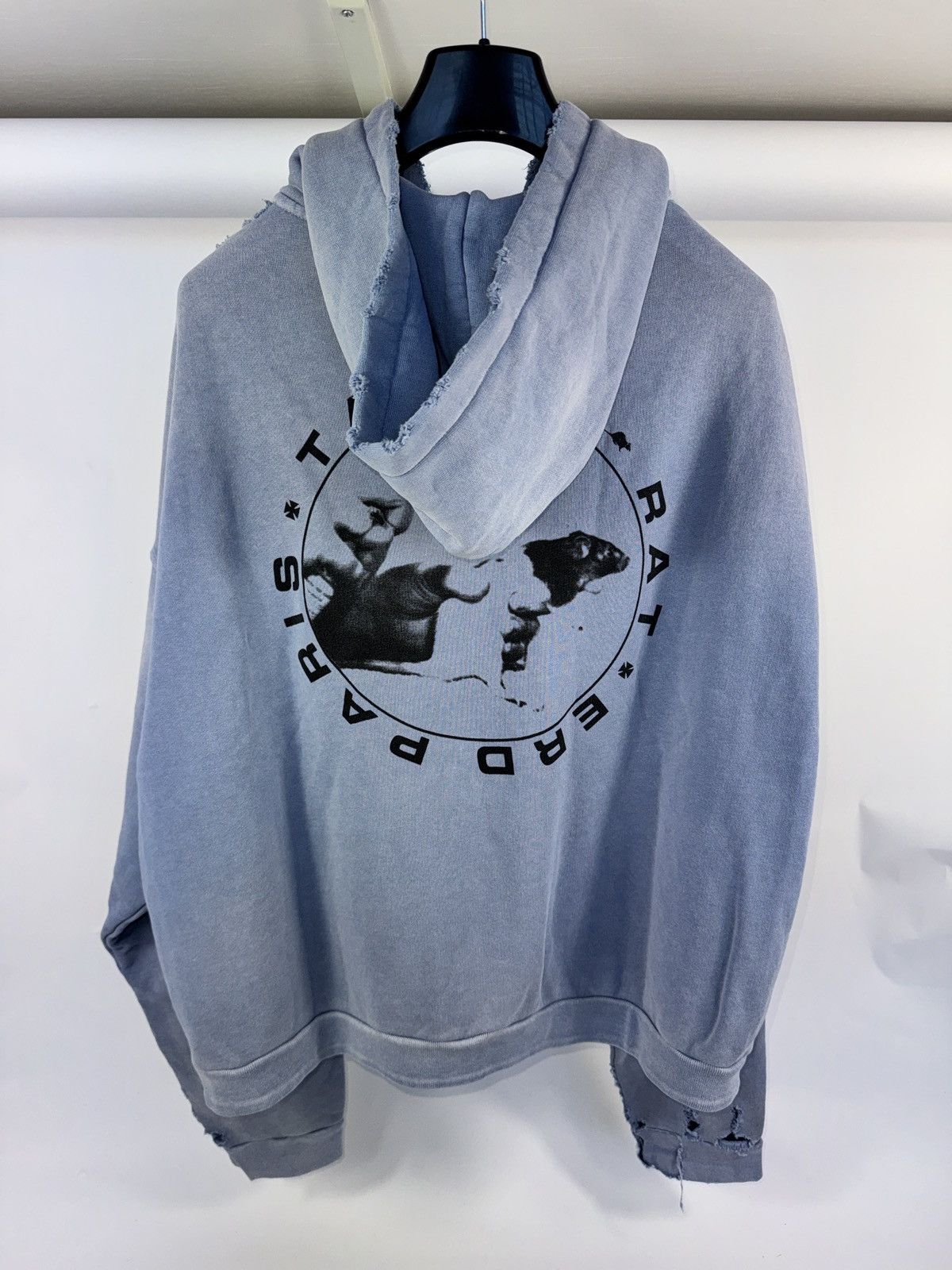 Enfants Riches Deprimes TABAC RAT DISTRESSED ZIP HOODIE Size US L / EU 52-54 / 3 - 2 Thumbnail
