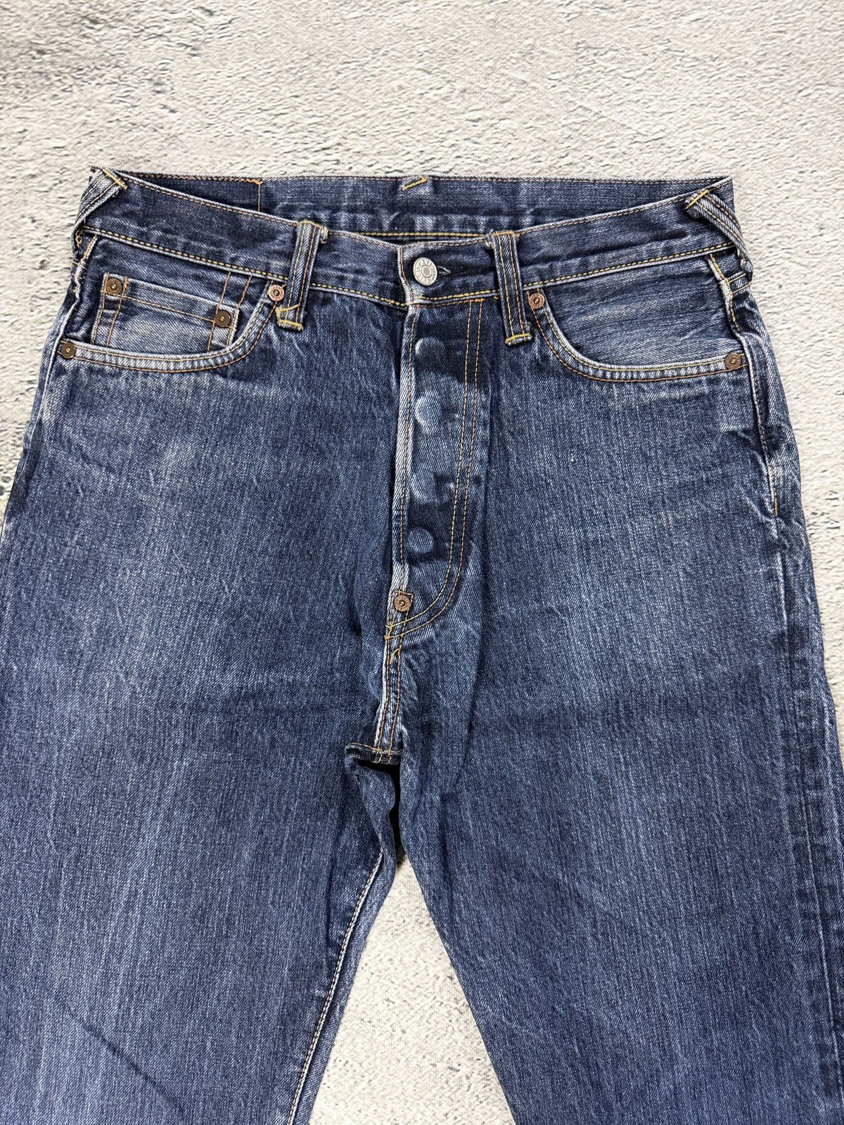 Evisu Evisu jeans vintage navy white seagulls embroidery Size US 30 / EU 46 - 7 Thumbnail