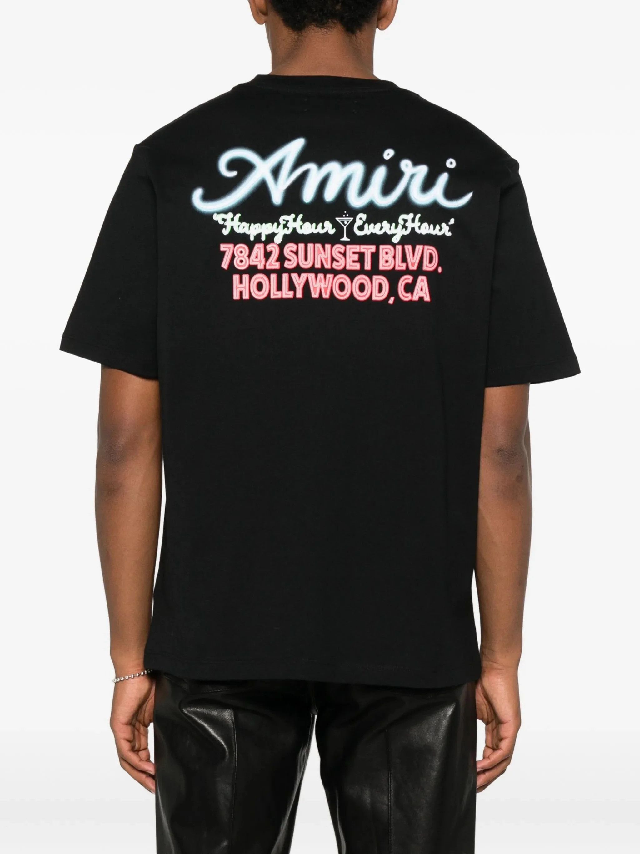 Amiri os11x1225 Logo-Embroidered T-Shirt in Black Size US S / EU 44-46 / 1 - 3 Thumbnail