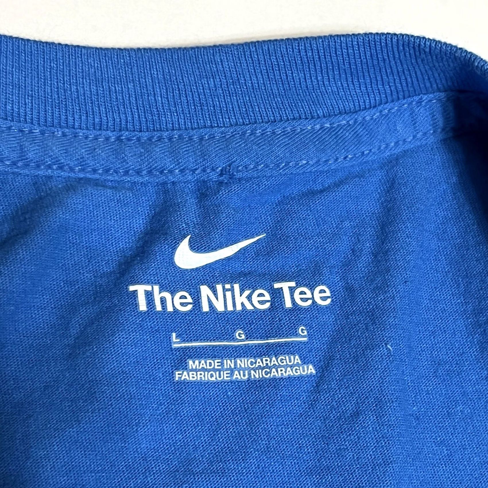 Nike Nike Tee Shirt Just Do It Mens Large Blue Cotton Spell Out Shirt Size US L / EU 52-54 / 3 - 7 Thumbnail