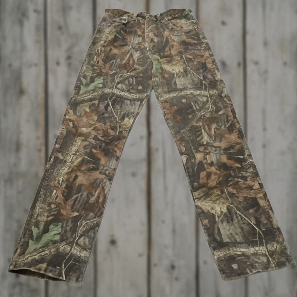 Wrangler Wrangler ProGear Jeans Mens 34x32 Beige Realtree Camo Straight Leg Hunting Pants Size US 34 / EU 50 - 1 Thumbnail