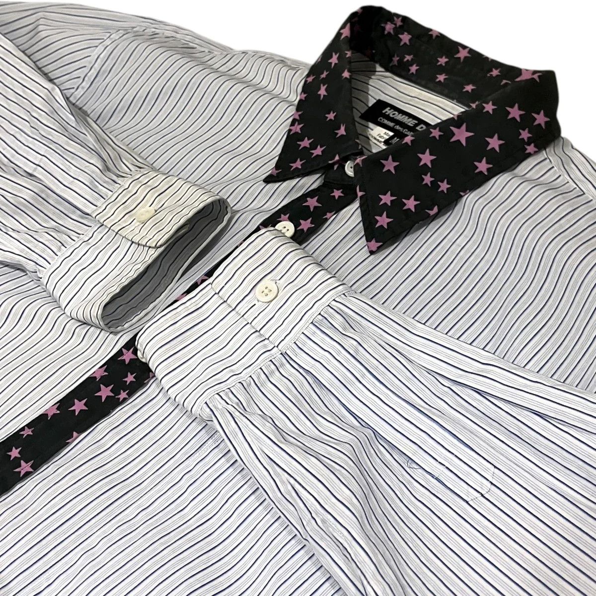 Comme des Garcons Homme Deux Star Motif Long Sleeve Shirt Size US M / EU 48-50 / 2 - 4 Thumbnail