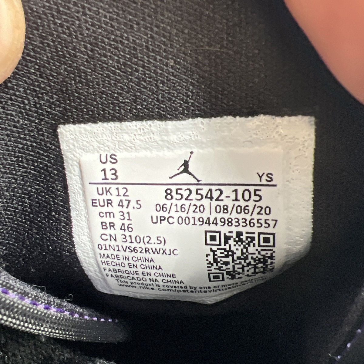 Nike Air Jordan 1 mid varsity purple Size US 13 / EU 46 - 8 Thumbnail