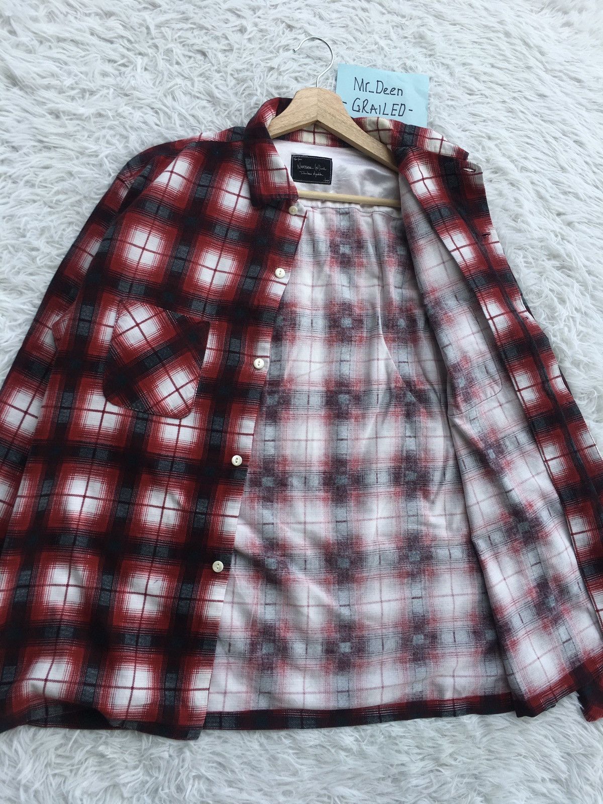 Number (N)ine Rare Number Nine Checkered Flannel Shirt Size US L / EU 52-54 / 3 - 9 Thumbnail