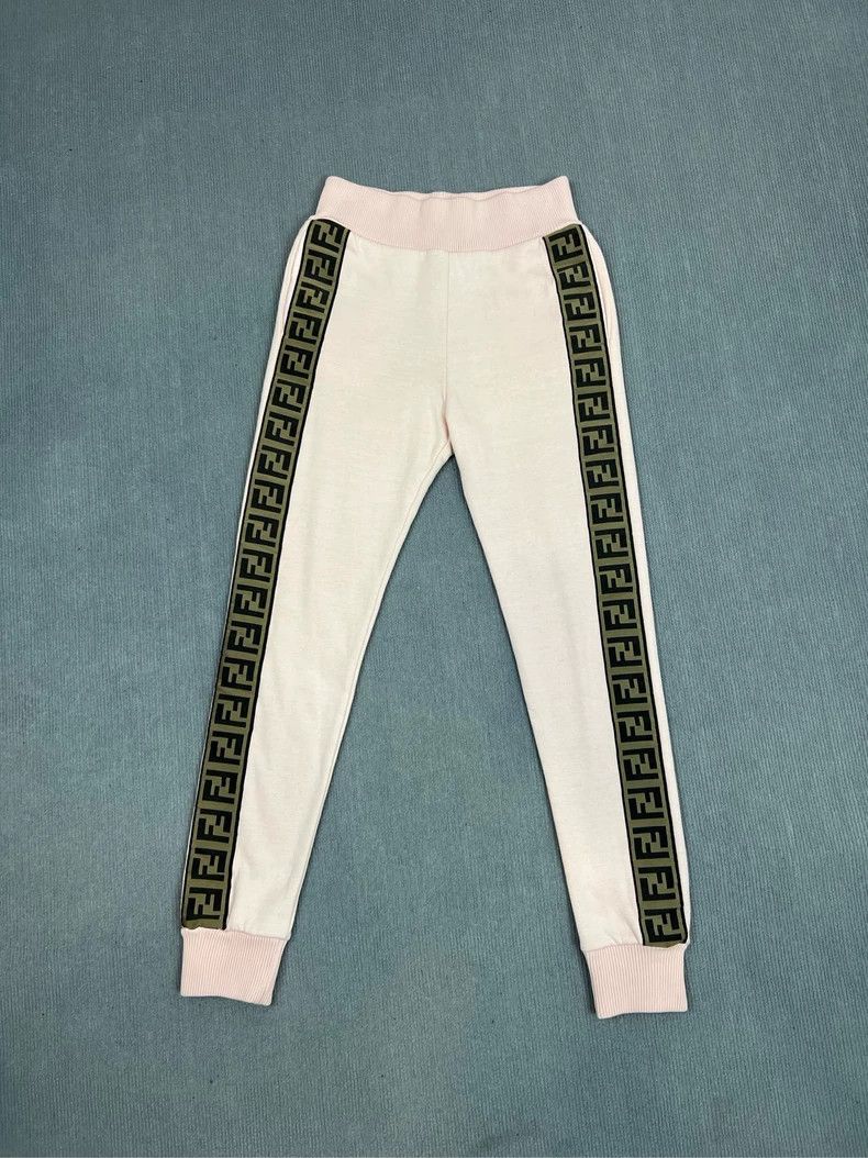 Fendi Fendi Pink Striped Track Pants Size US 38 / EU 54 - 1 Thumbnail
