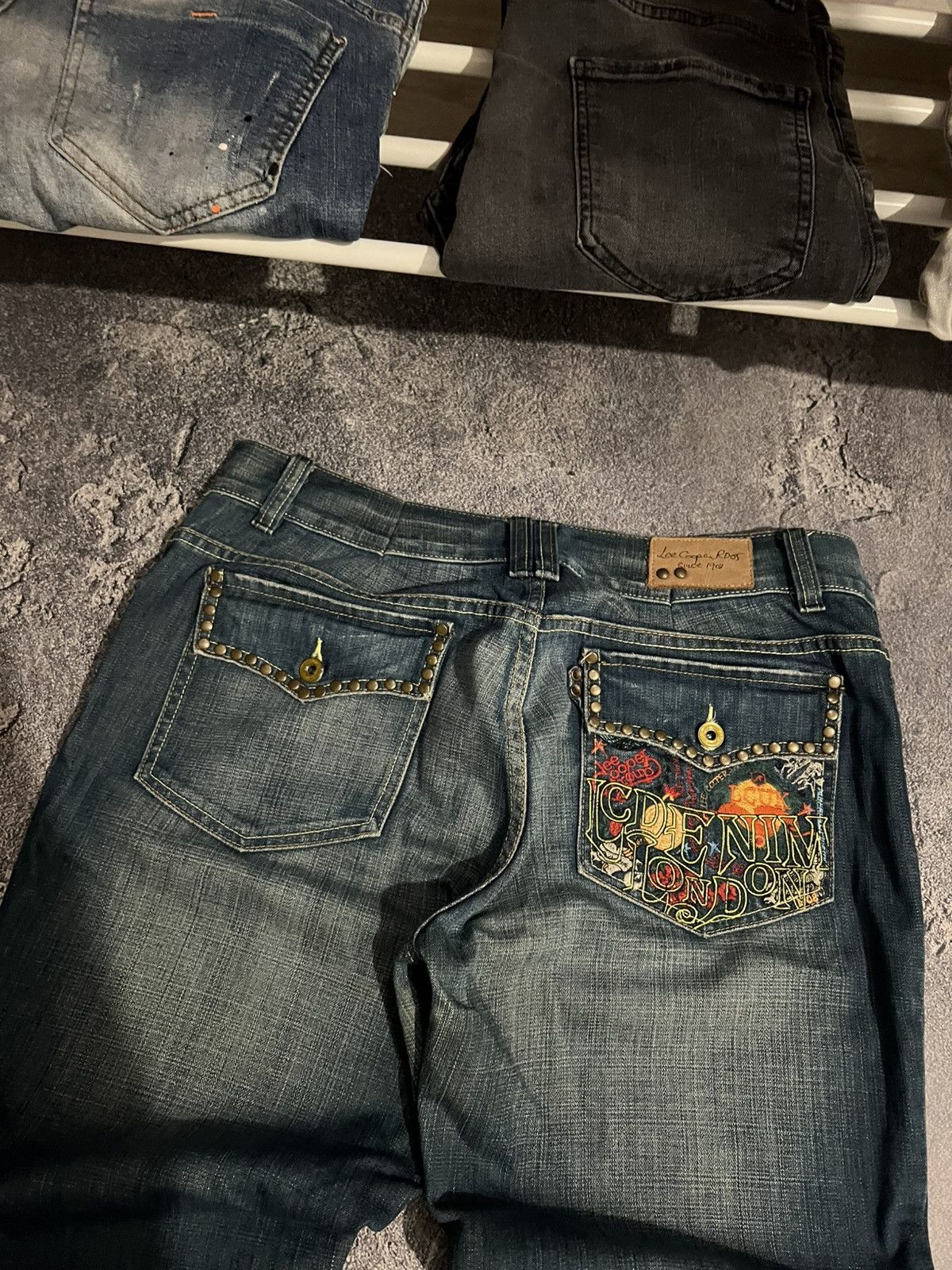 Vintage Vintage Embroidered Jeans Faded / Underground Slim Fit Swag Size US 35 - 3 Thumbnail