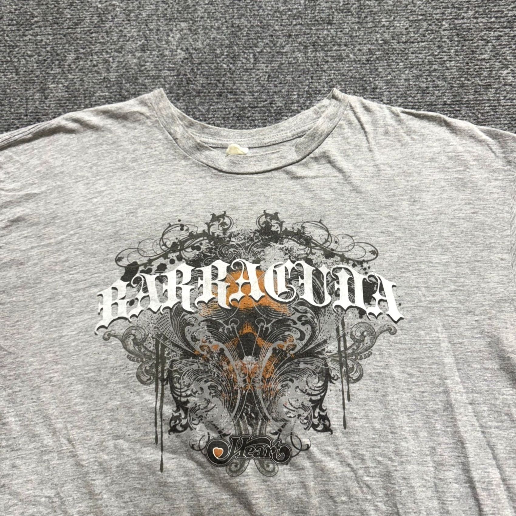 Barracuda VINTAGE Barracuda T-shirt Men XL Gray Y2K Grunge Skull Skater Faded Size US XL / EU 56 / 4 - 3 Thumbnail