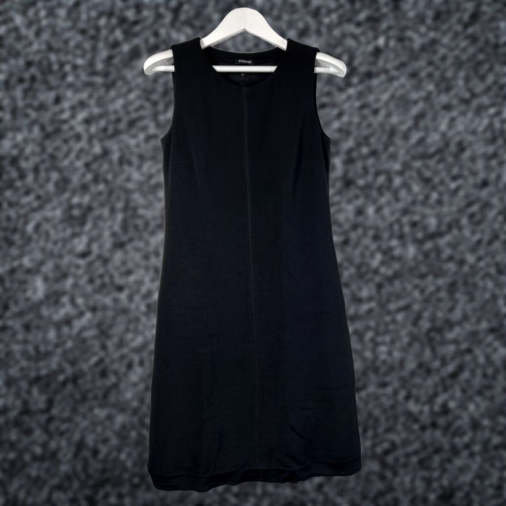 Peserico Peserico Womens Mini A-Line Dress Sleeveless Black Size 6 Italy Chic Classic A-line Dress Womens Size M / US 6-8 / IT 42-44 - 1 Thumbnail