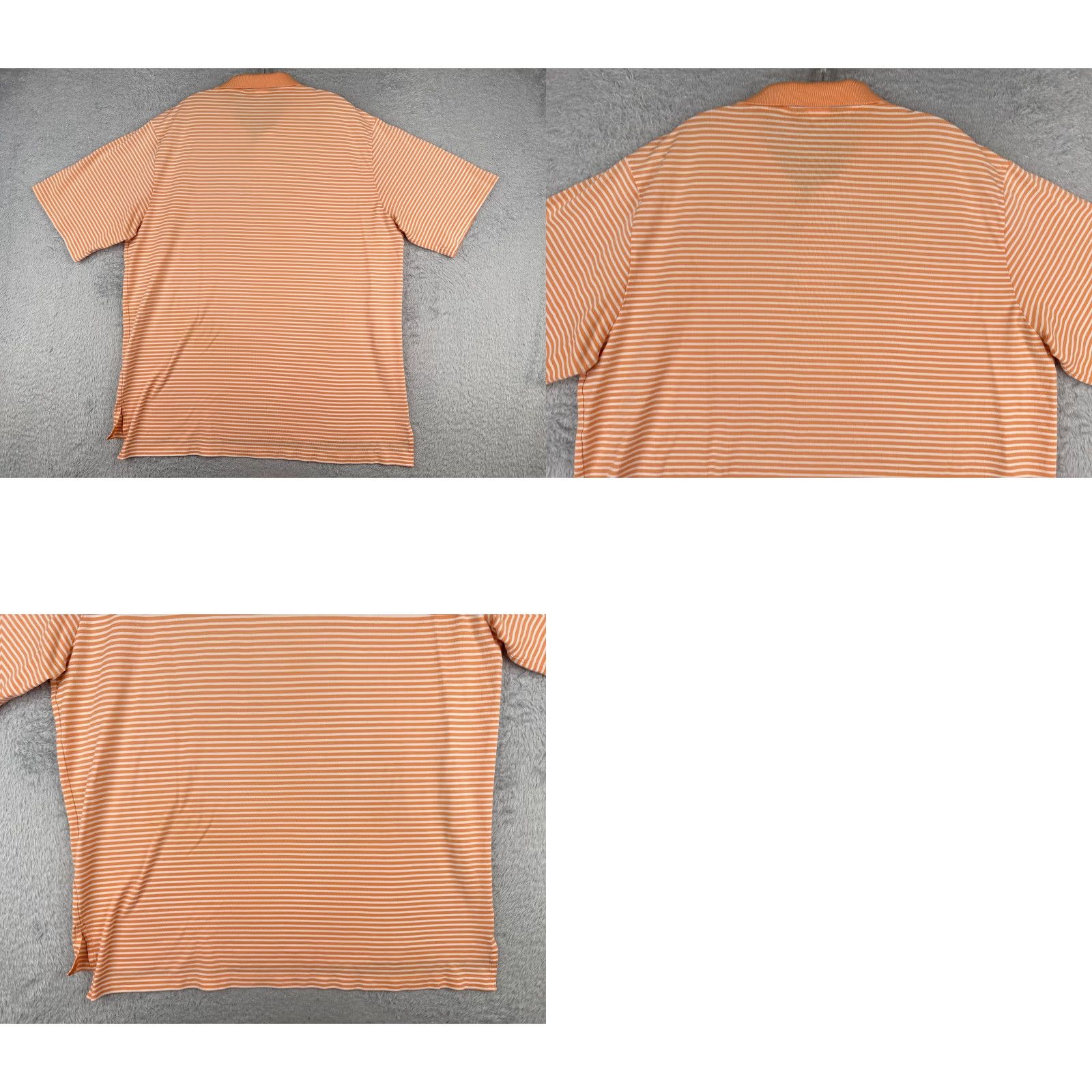 Ralph Lauren VINTAGE Ralph Lauren Polo Golf Shirt Men XL Orange Stripe 100% Cotton Slim Fit Button Collar Short Sleeve Read Size US XL / EU 56 / 4 - 9 Thumbnail