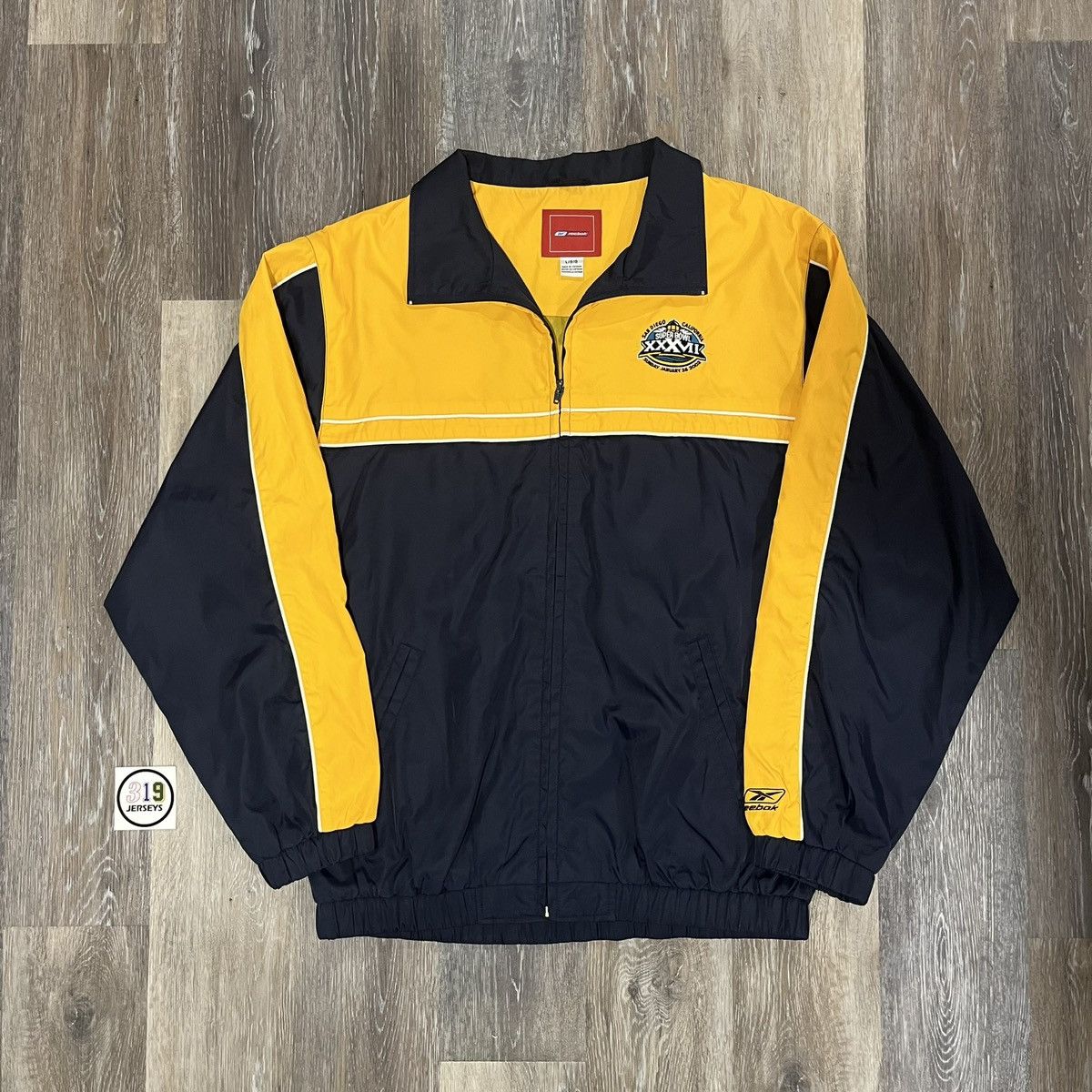 NFL × Reebok × Vintage Reebok 2003 NFL Super Bowl Zip-up Jacket Size US L / EU 52-54 / 3 - 1 Thumbnail