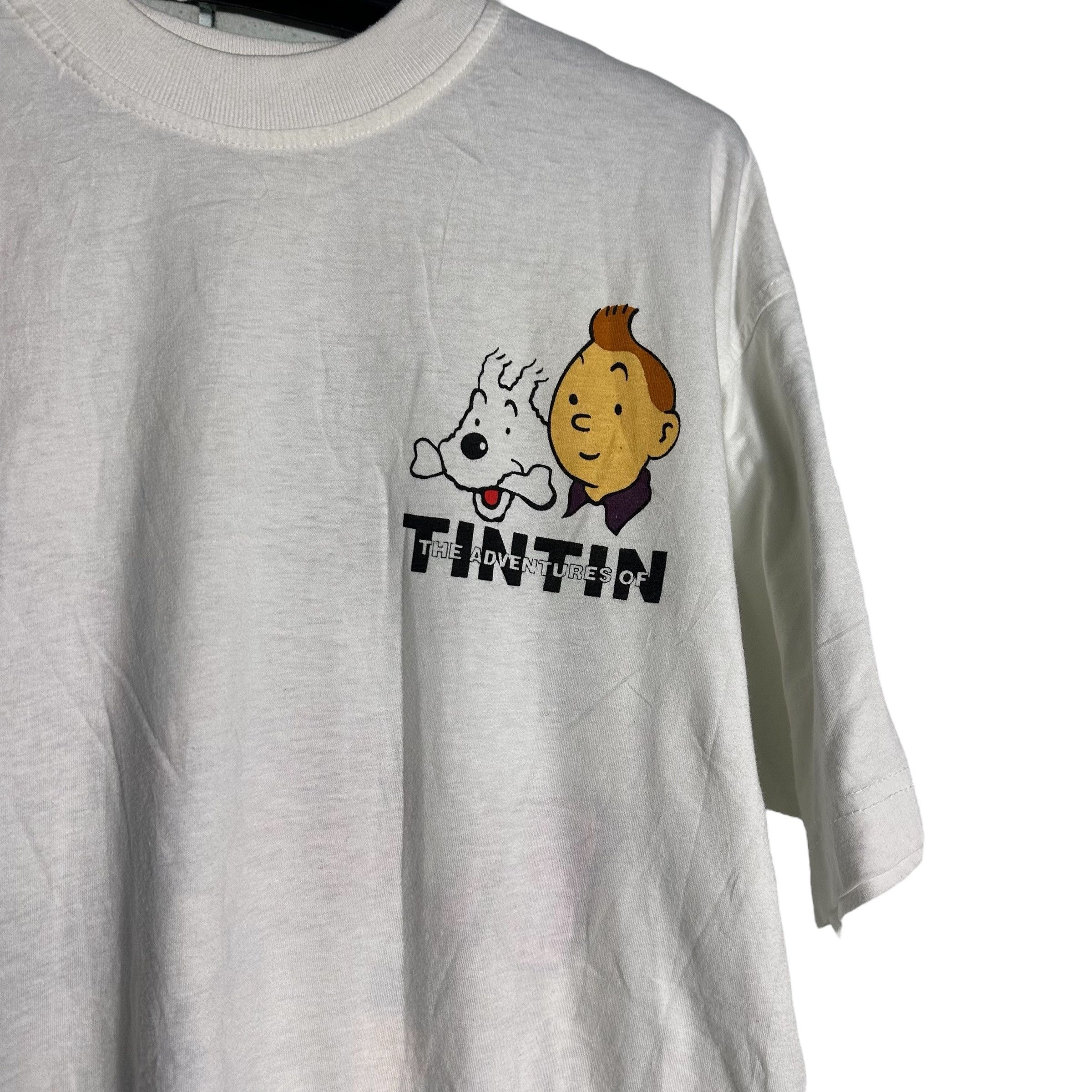 Cartoon Network × Vintage 🔥RARE🔥Vintage The Adventures of Tin Tin T-shirt Size US L / EU 52-54 / 3 - 4 Thumbnail
