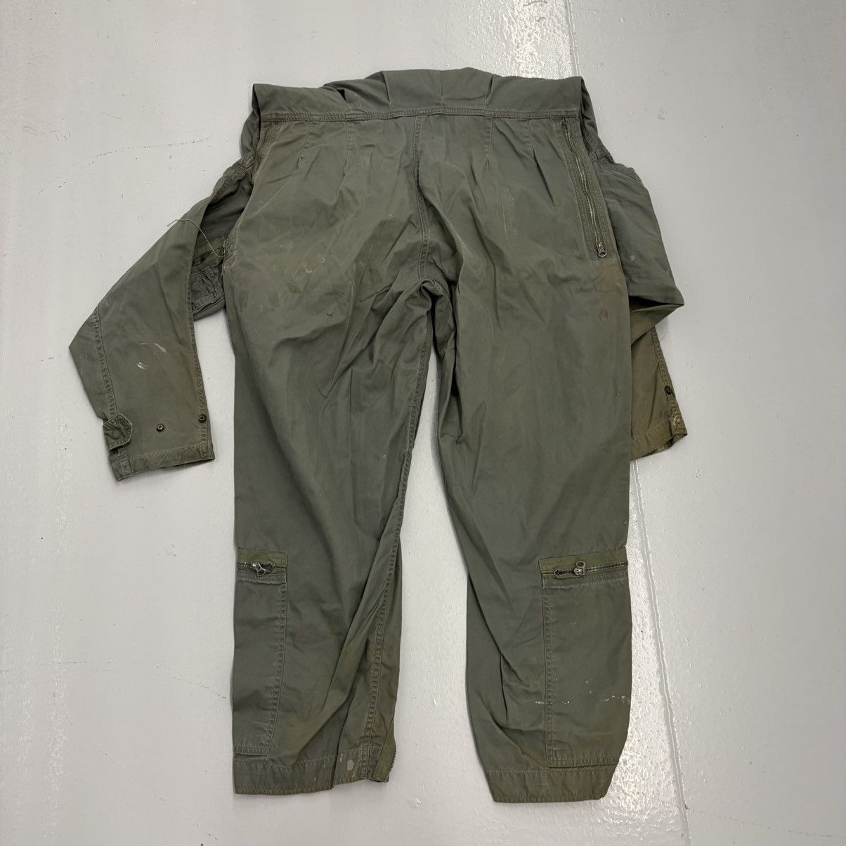 Other Vintage 50s USAF K-28 Green Flight Military Jumpsuit Size US 40 / EU 56 - 4 Thumbnail