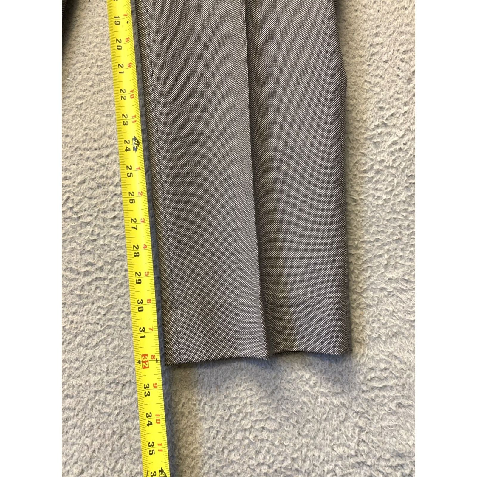 Vintage Linea Naturale Dress Pants Men 34x32 Wool Gray Dress Pants Mens Size US 34 / EU 50 - 6 Thumbnail