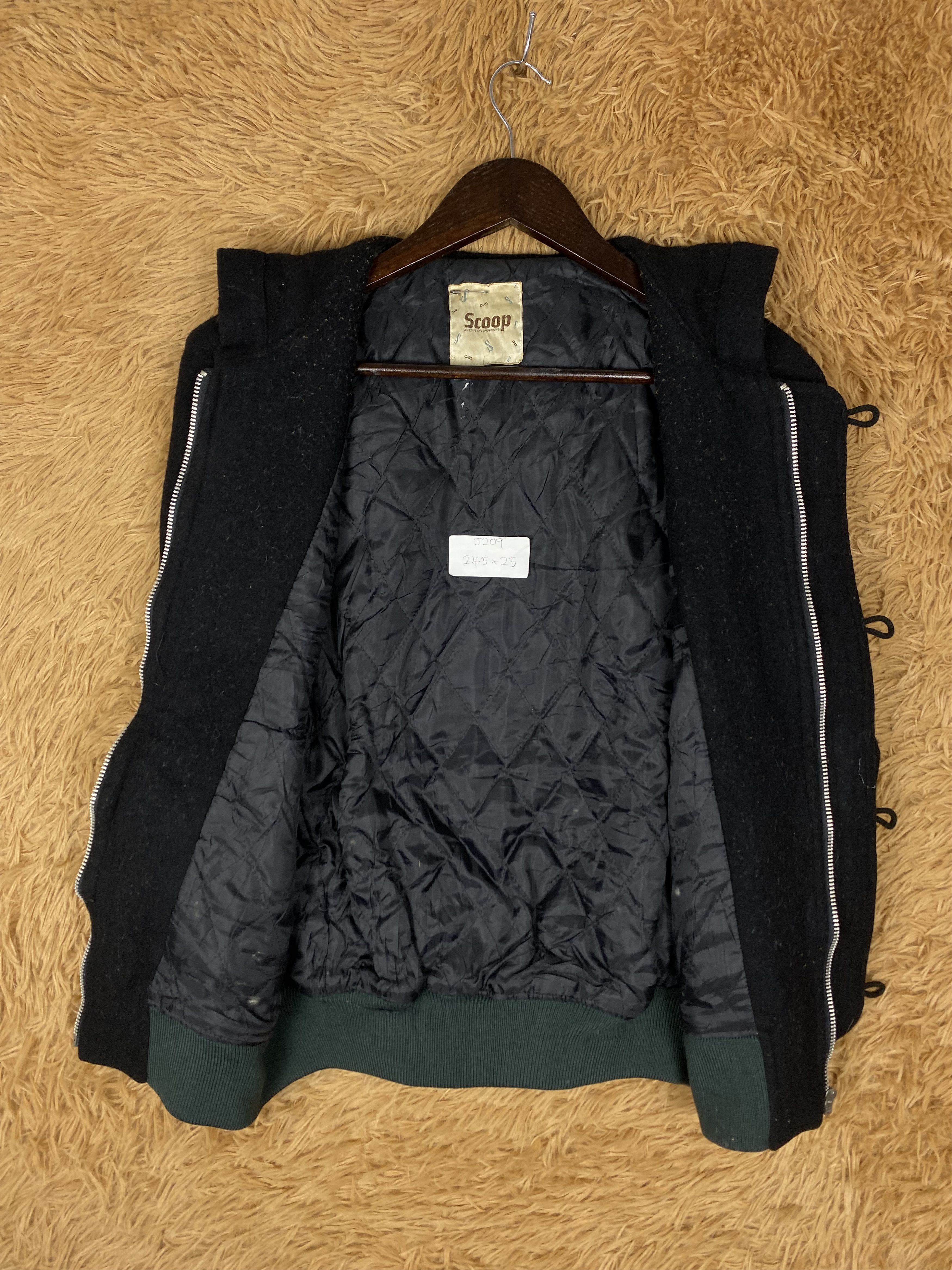 Japanese Brand Vintage Scoop Varsity Leather Sleeve Jacket DJ0209 Size US M / EU 48-50 / 2 - 6 Thumbnail