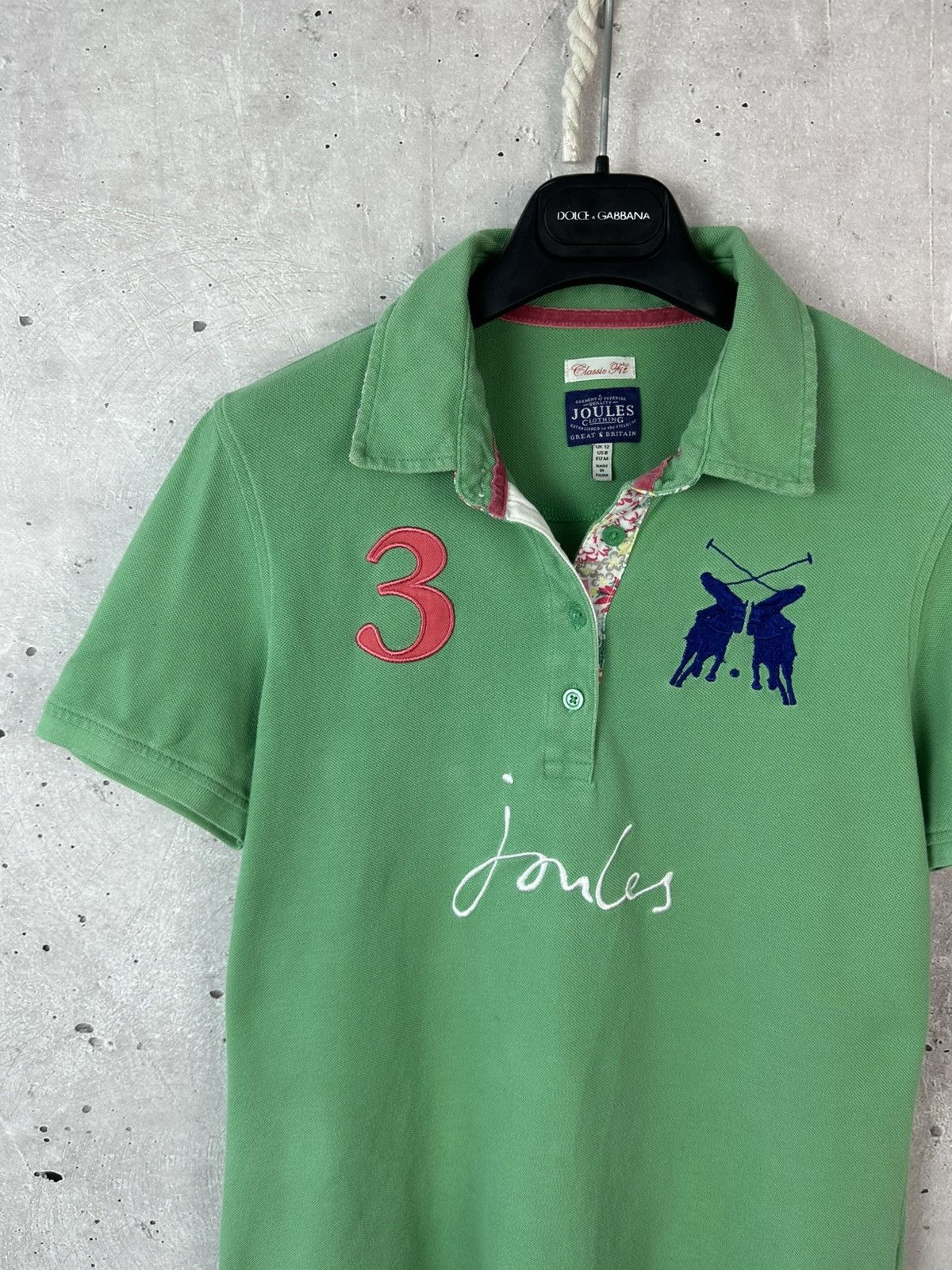 Polo Ralph Lauren Vintage Joules Green Cotton Short Sleeve Polo Size M / US 6-8 / IT 42-44 - 4 Thumbnail