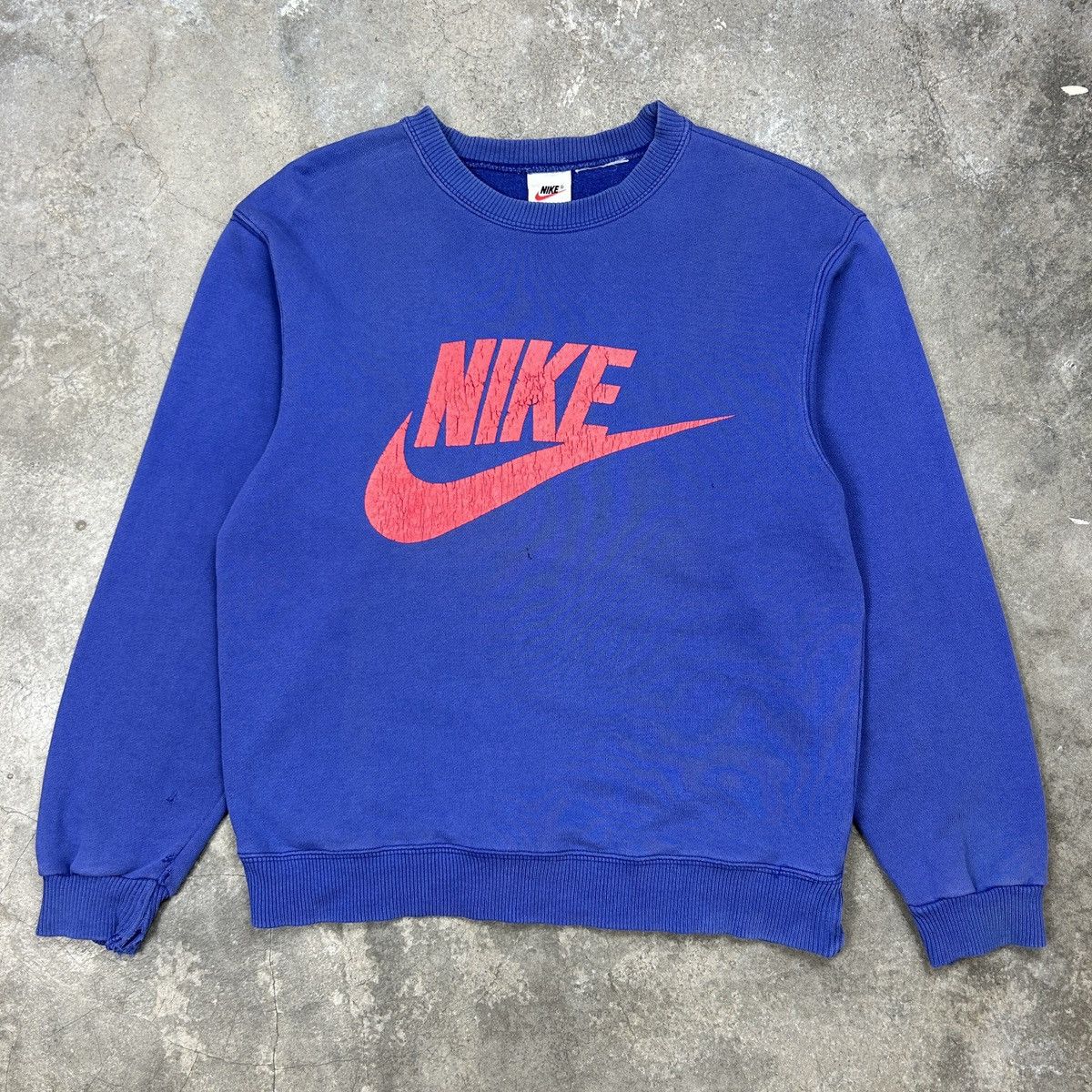 Nike × Vintage 80s 90s Nike Swoosh Sweatshirt Size US M / EU 48-50 / 2 - 1 Thumbnail