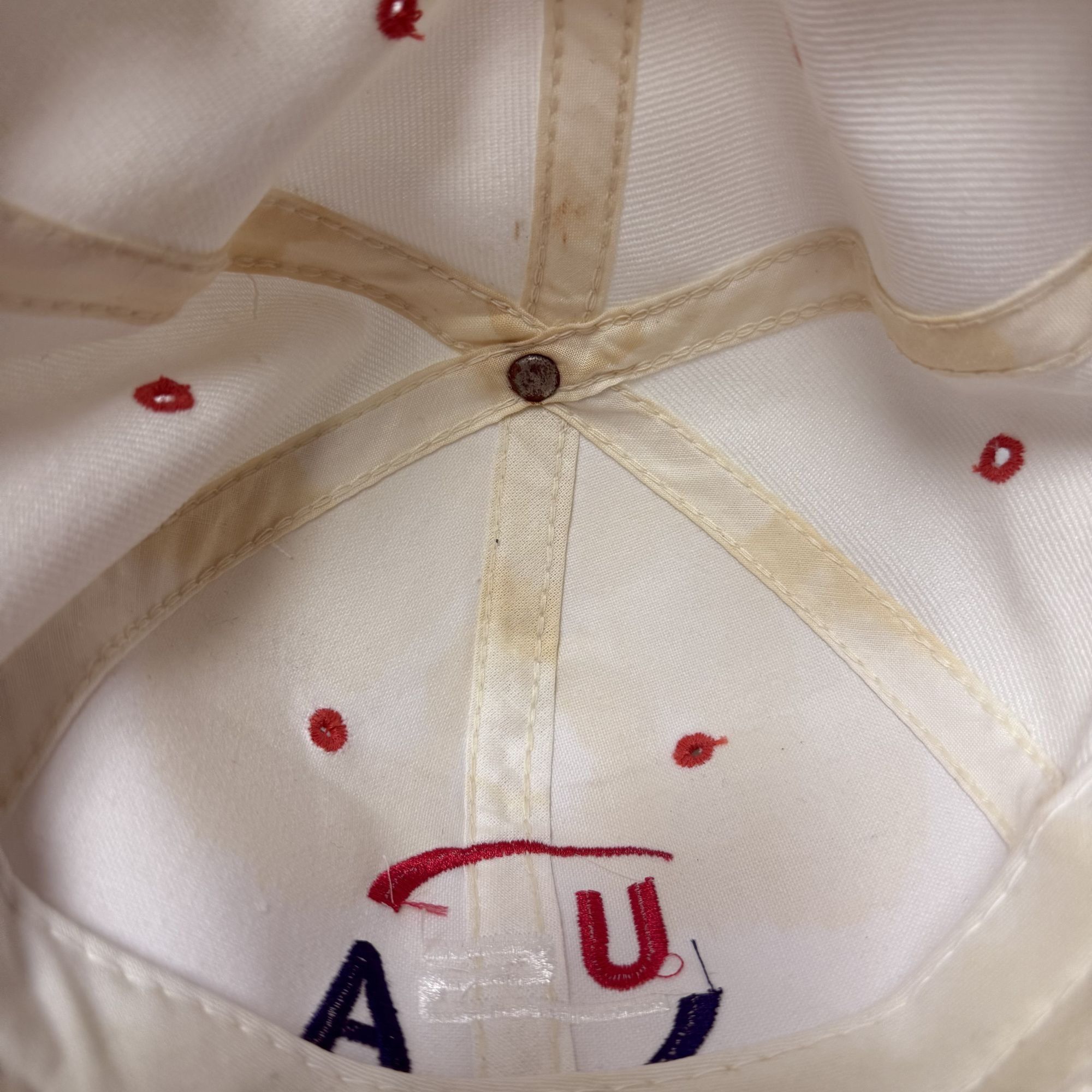 Other Vtg YoungAn Hat White Red Trucker USA Embroidered Cap Size ONE SIZE - 11 Thumbnail