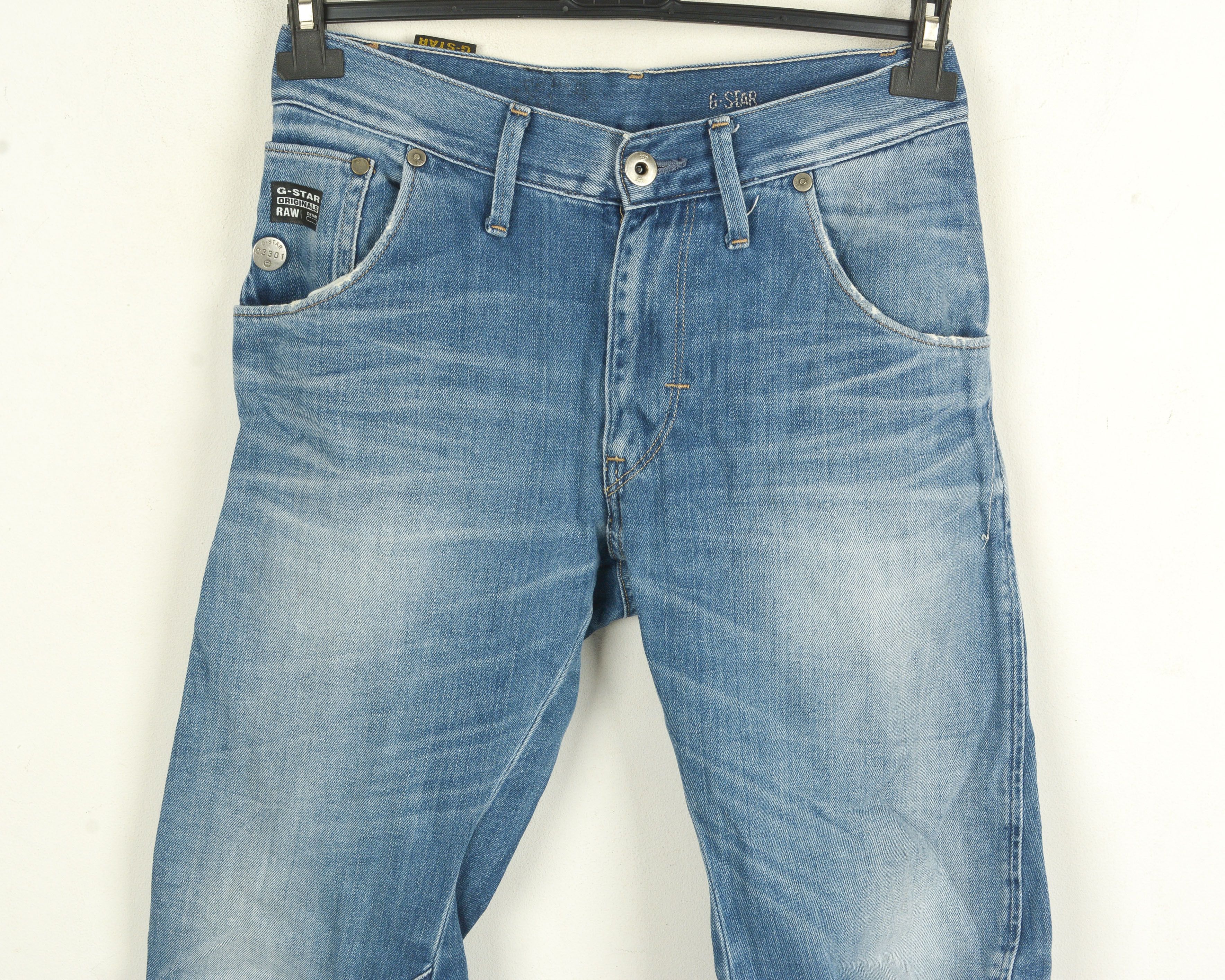 G-Star W28 L32 RAW 3301 Jeans Denim Pants Trousers Button Fly Size US 33 - 2 Thumbnail