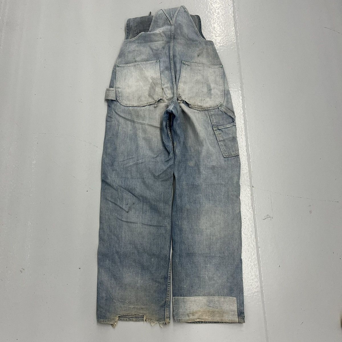 Other Vintage 40s Jack Rabbit WW2 Sanforized Denim Overalls 30x30 Size US 30 / EU 46 - 5 Thumbnail