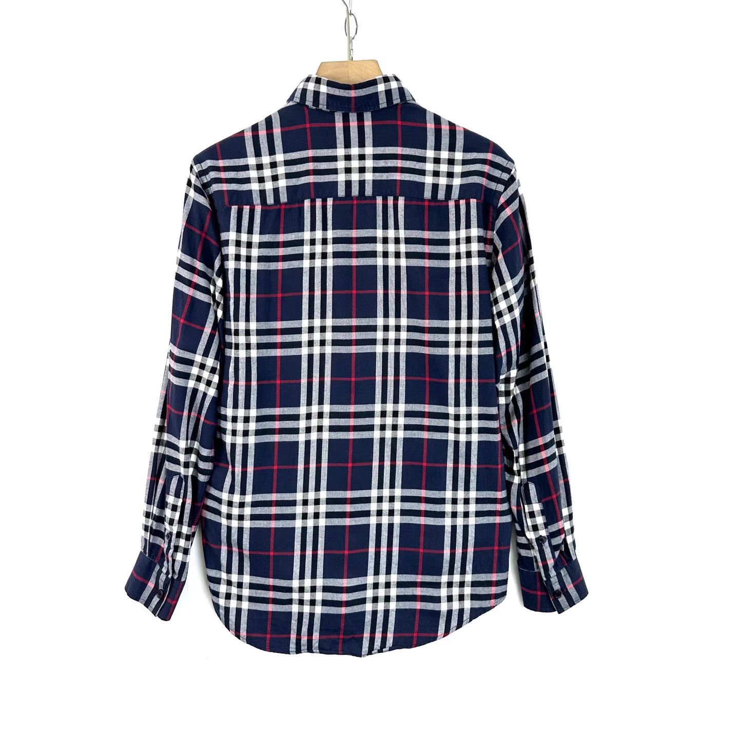 Burberry Burberry Blue Classic Check Long Sleeve Shirt K12 Size US XS / EU 42 / 0 - 2 Thumbnail