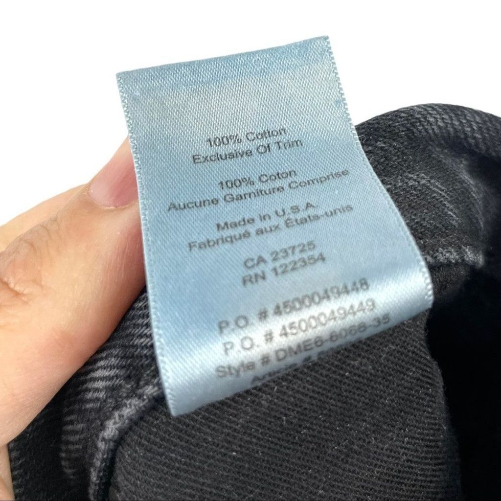 Aritzia ARITZIA The Castings Black Slim Fit Denim w/ Raw Hem US 24 Size 24" / US 00 / IT 34 - 6 Thumbnail