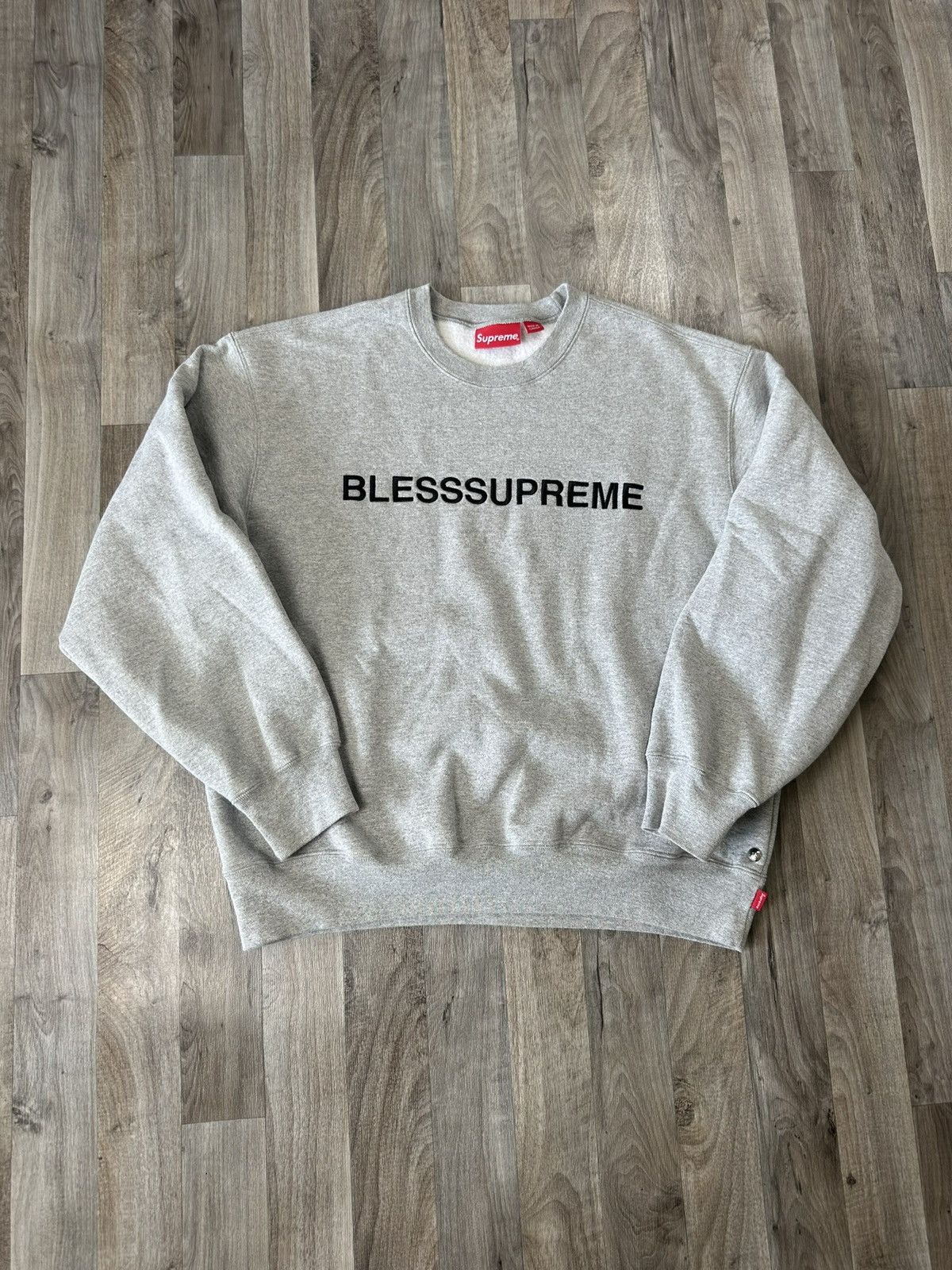 Supreme Supreme Bless Crewneck Grey | Grailed