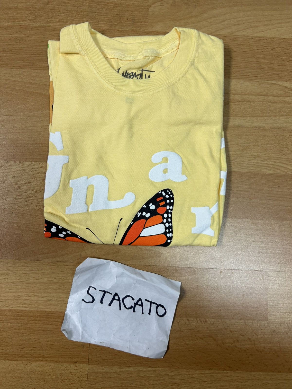 Gnarcotic × Rap Tees Gnarcotic Lil Gnar Butterfly Tee Yellow Size US S / EU 44-46 / 1 - 5 Thumbnail