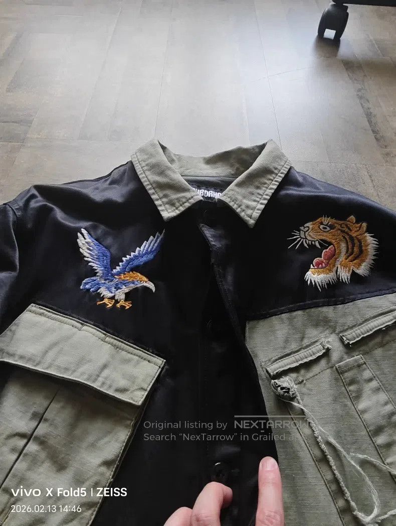Neighborhood Neighborhood Embroidered Jacket Black and Military Green Size US L / EU 52-54 / 3 - 3 Thumbnail
