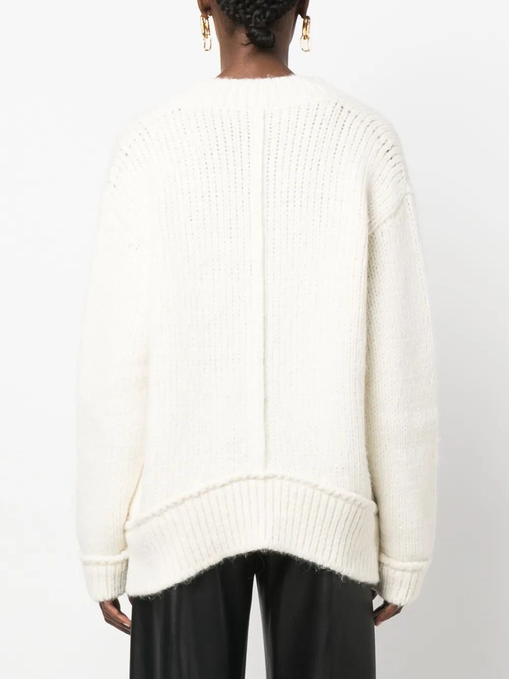 Tom Ford o1y0226 V-neck Sweater in Ivory Size S / US 4 / IT 40 - 2 Thumbnail