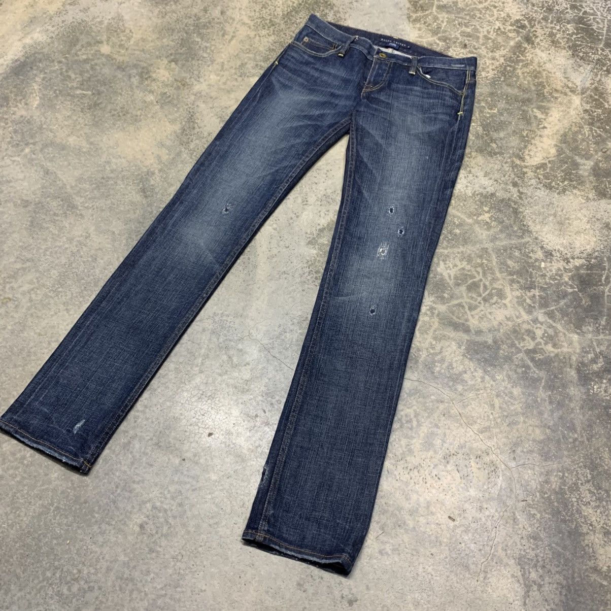 Ralph Lauren Y2k Ralph Lauren Blue Label Fall ‘07 Distressed Denim Size US 29 - 3 Thumbnail