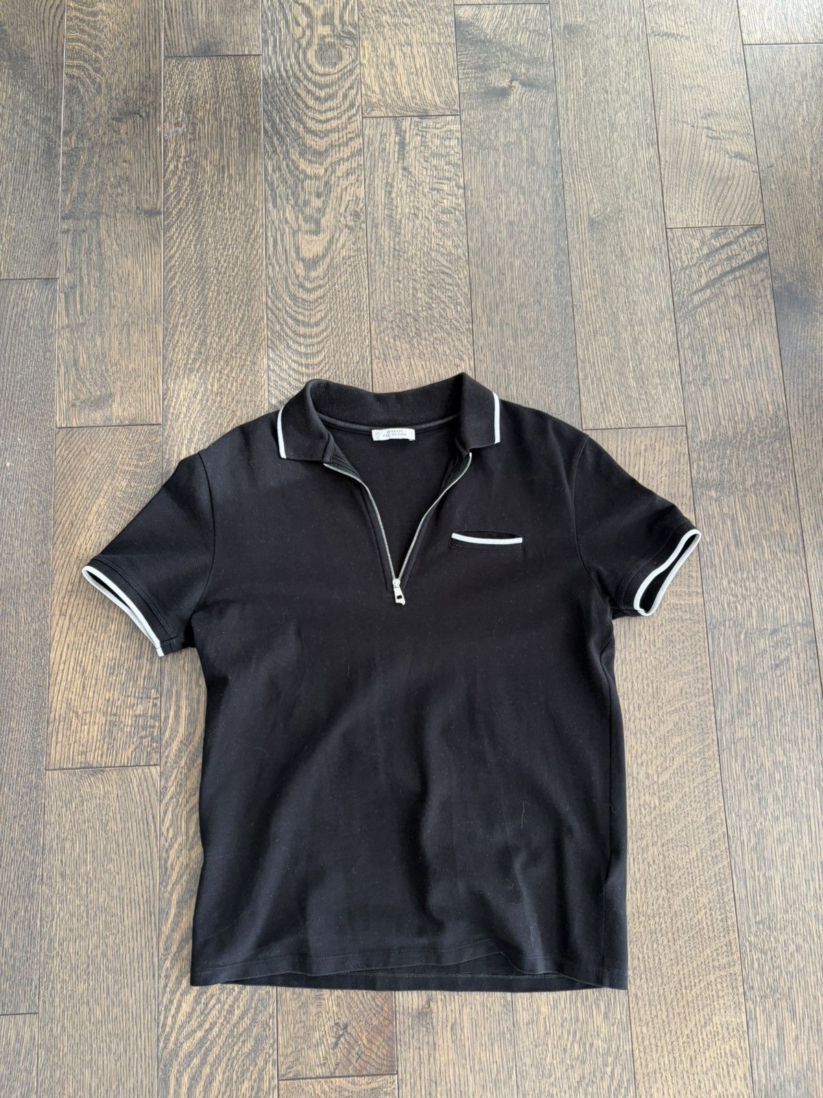 Versace Black Versace Collection Polo Size US M / EU 48-50 / 2 - 1 Thumbnail
